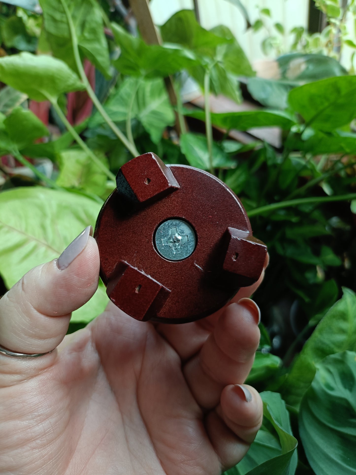 Small Size Wooden Sphere Holder - Rotation Stand