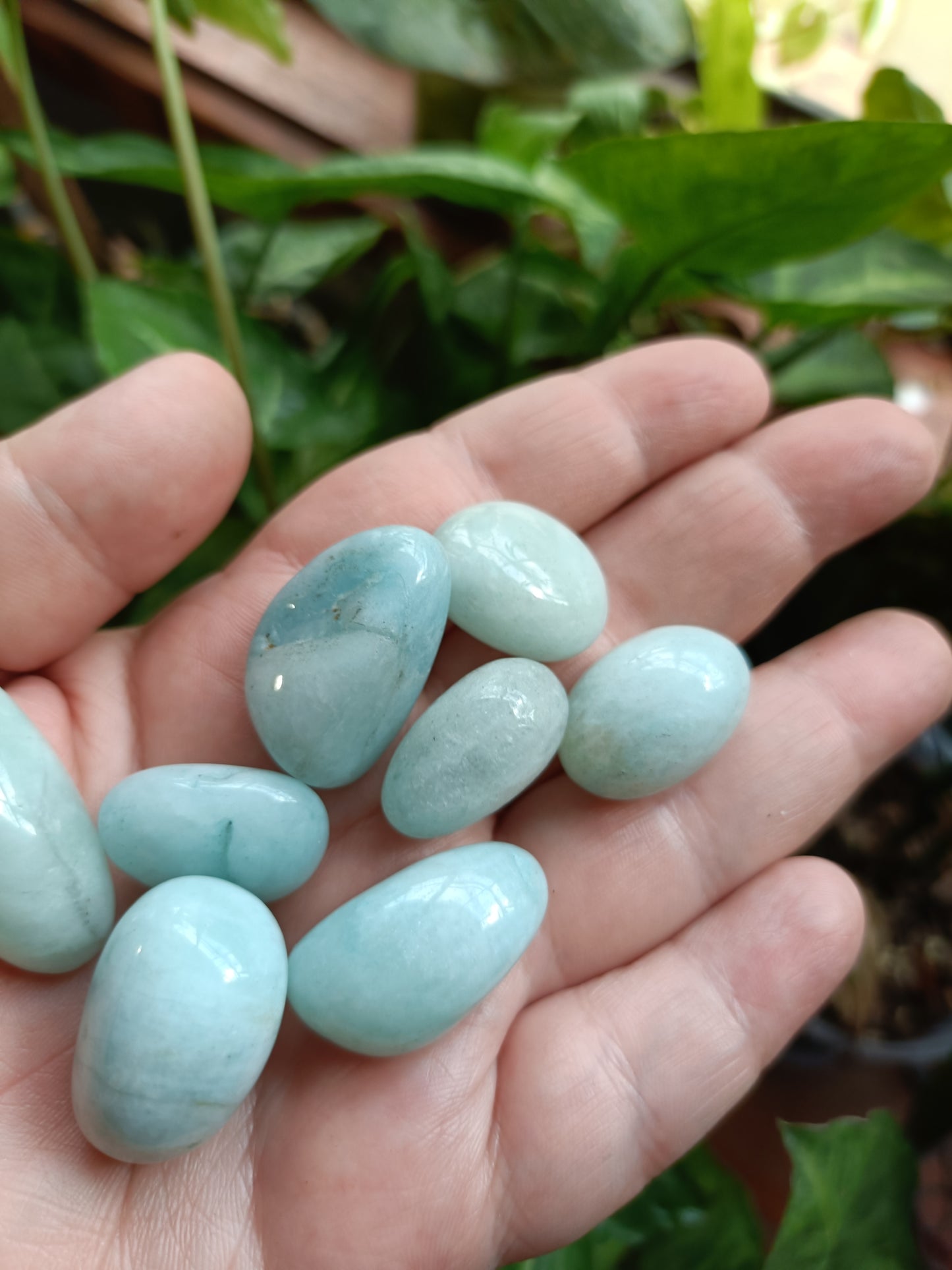 Aquamarine SMALL Tumbles - 50g