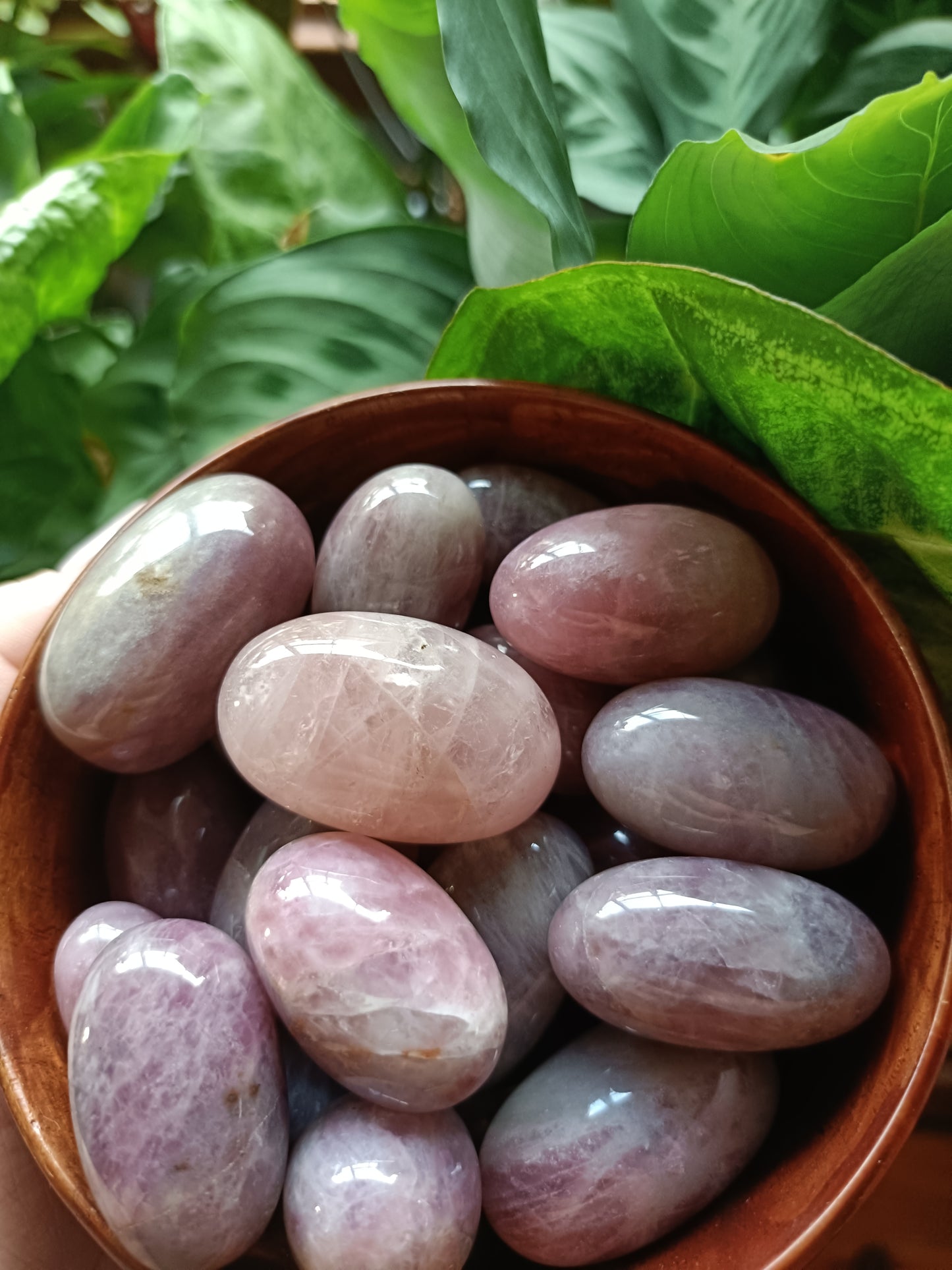 Lavender Rose Quartz MEDIUM Tumbles - 50g