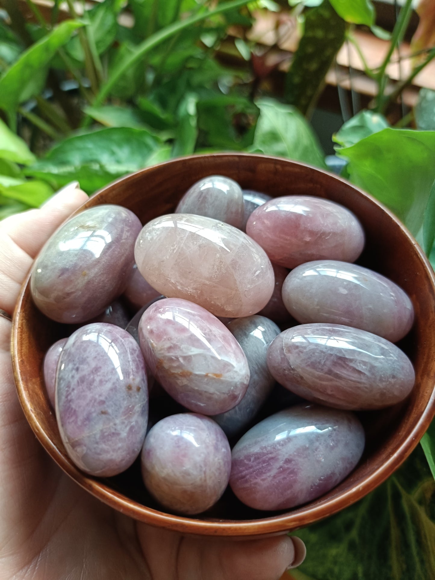 Lavender Rose Quartz MEDIUM Tumbles - 50g