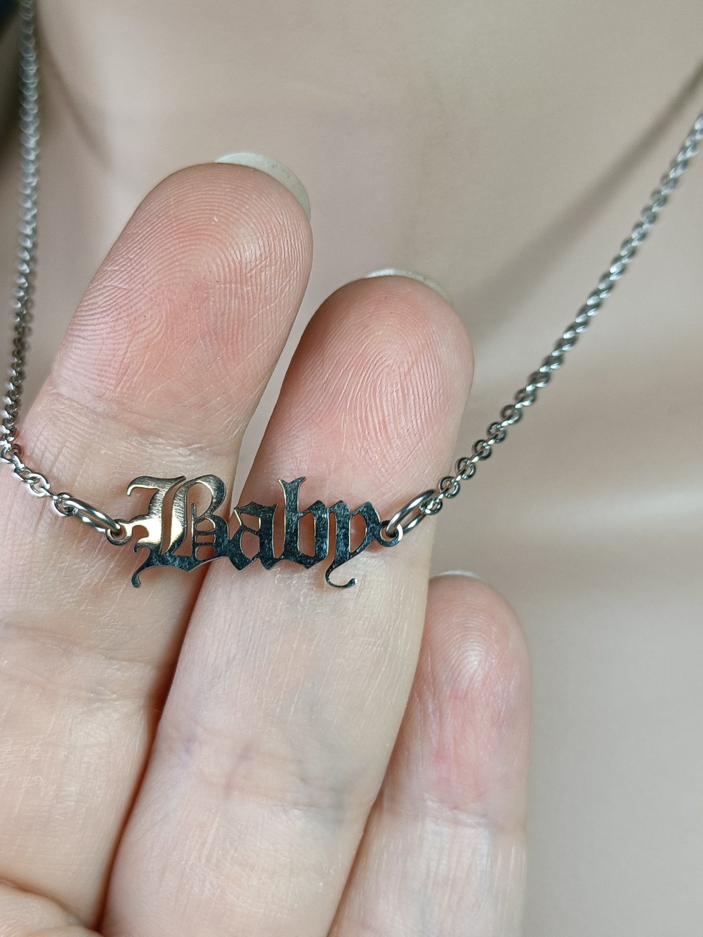 'Baby' Necklace - Stainless Steel
