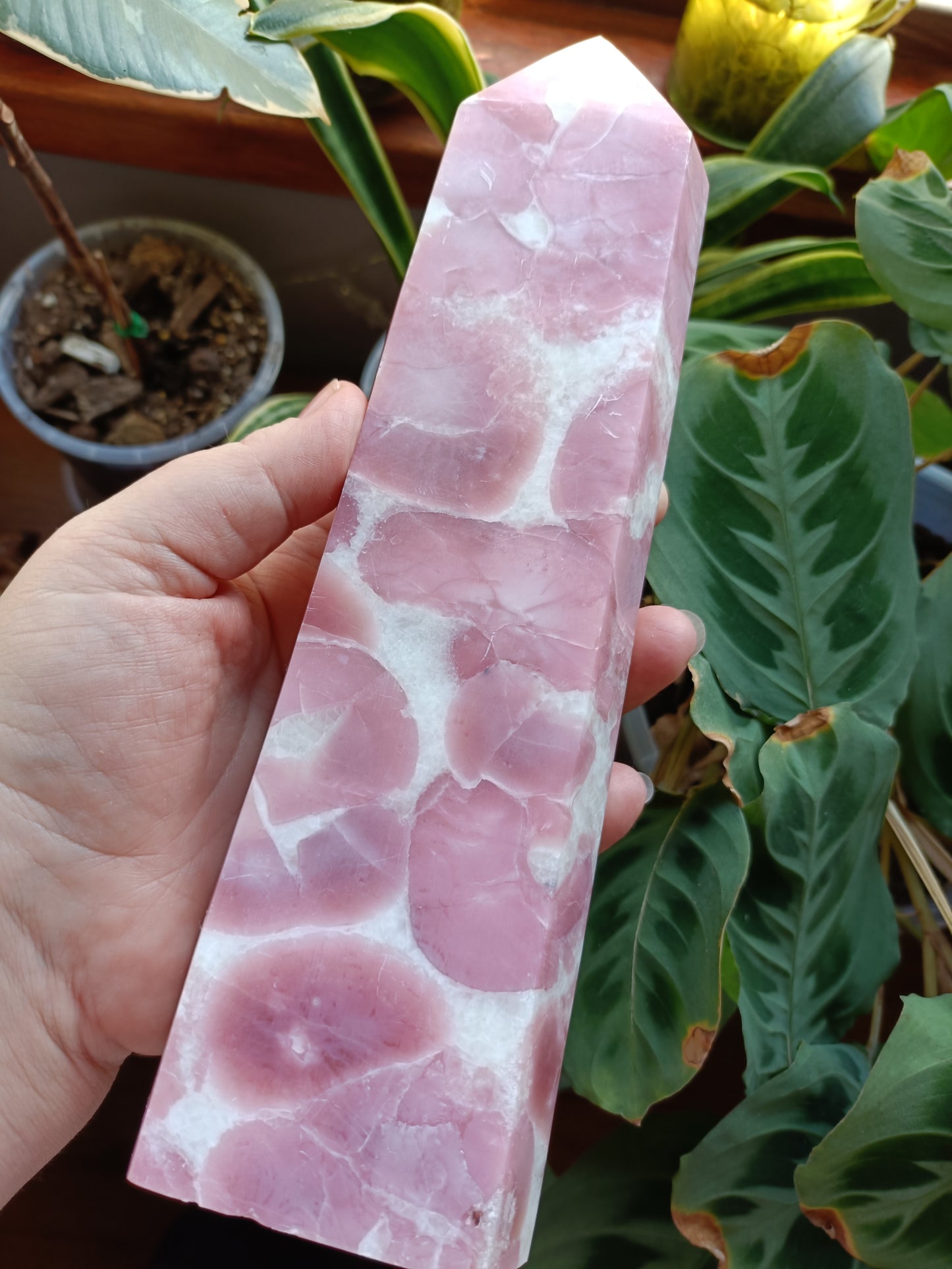 Pink Opal Tower - 1170g
