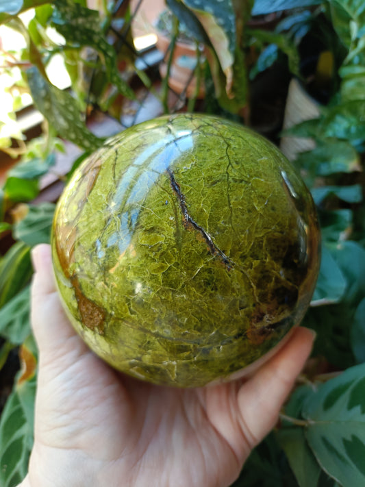 LARGE Green Opal Sphere - 2296g