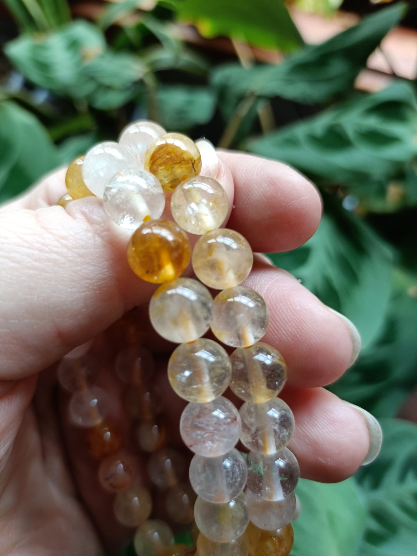 Golden Healer Quartz Beaded Stretch Bracelet - 8.5mm