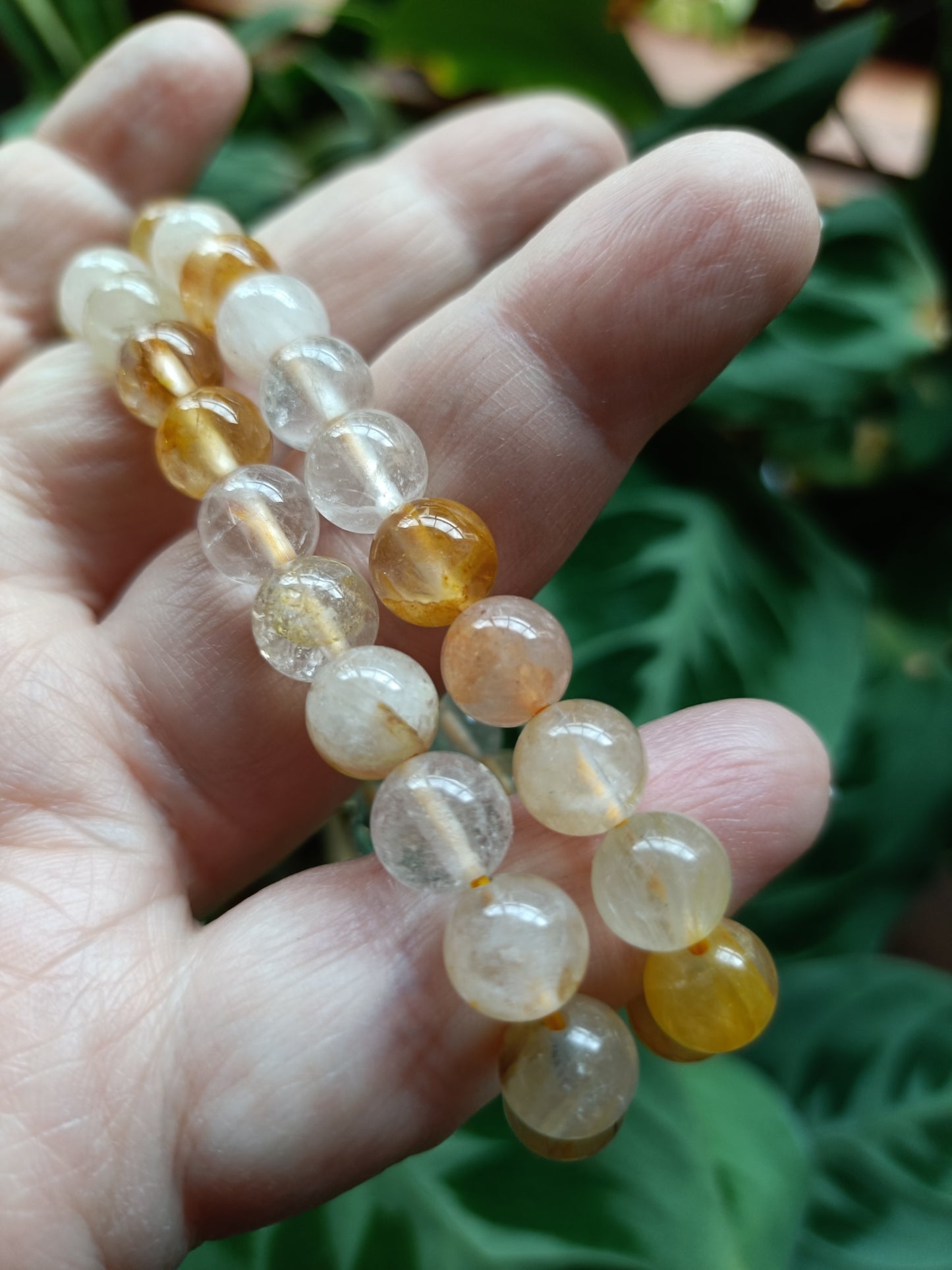 Golden Healer Quartz Beaded Stretch Bracelet - 8.5mm