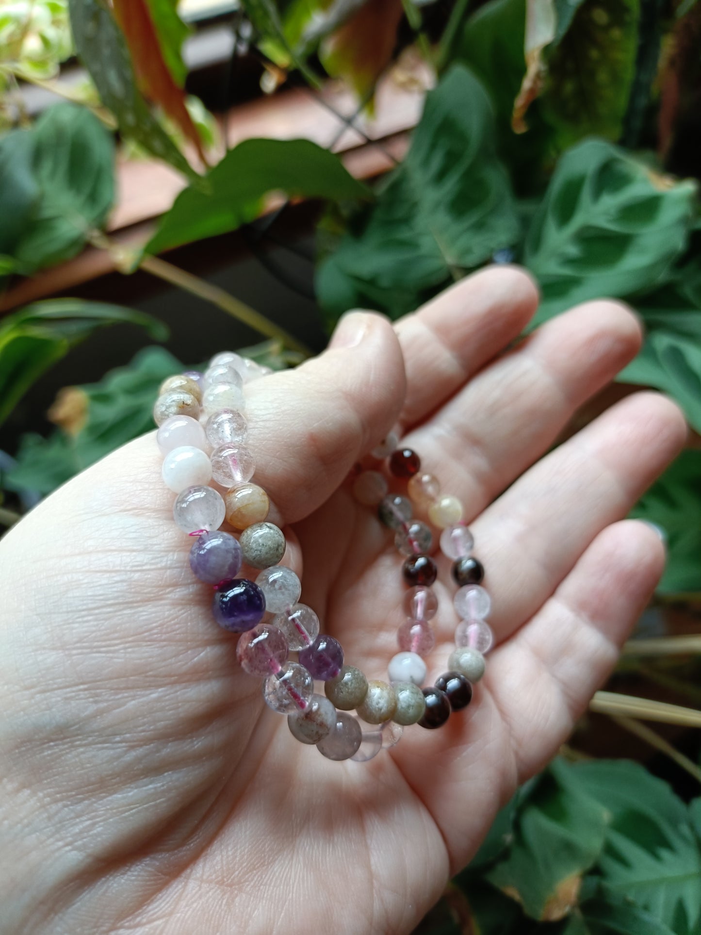 Mixed Gemstone Beaded Stretch Bracelet - 6mm