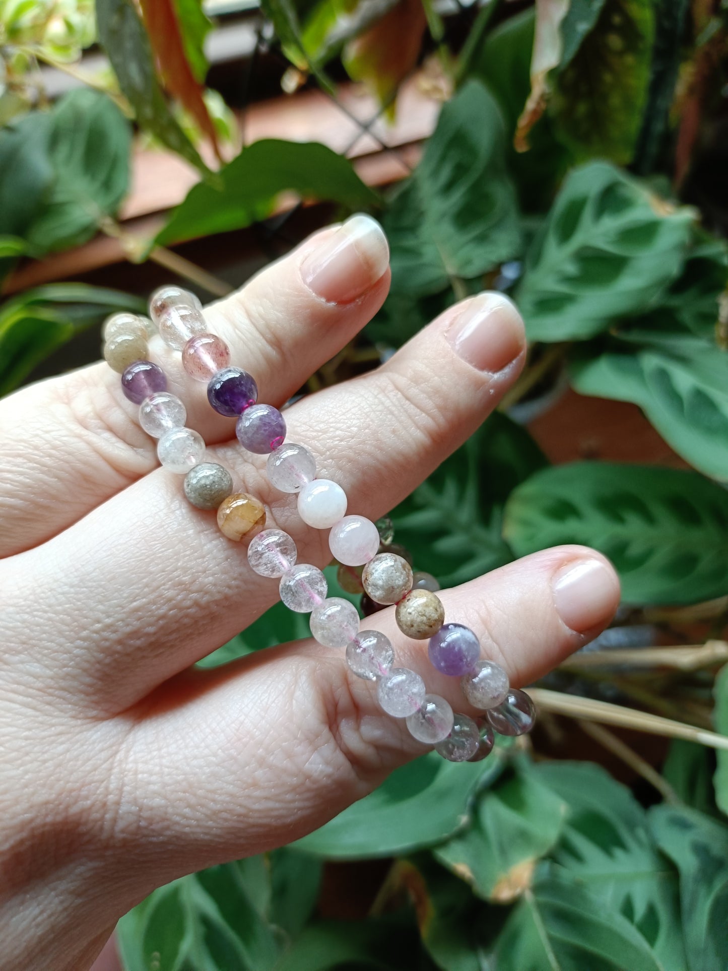 Mixed Gemstone Beaded Stretch Bracelet - 6mm