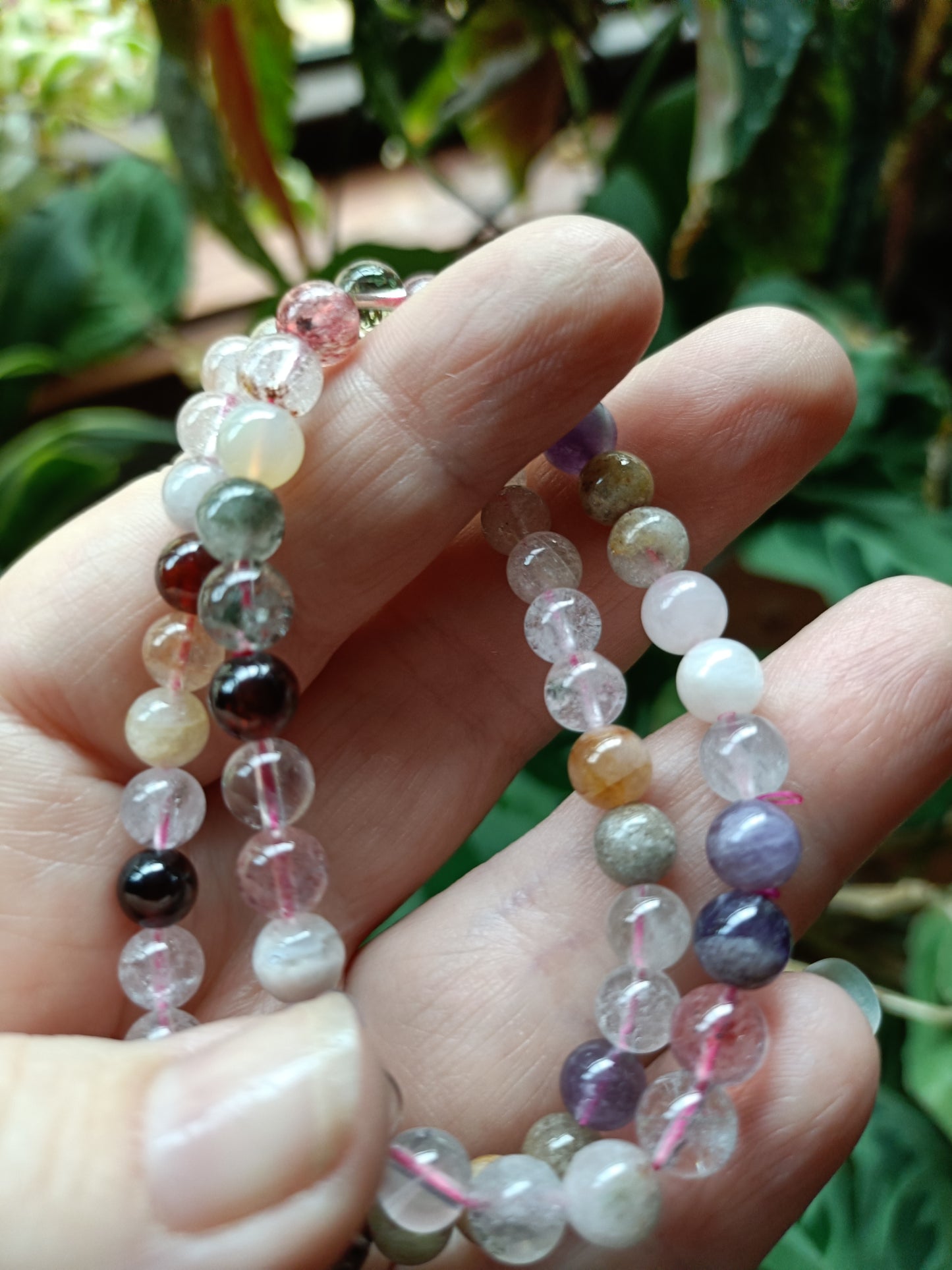 Mixed Gemstone Beaded Stretch Bracelet - 6mm