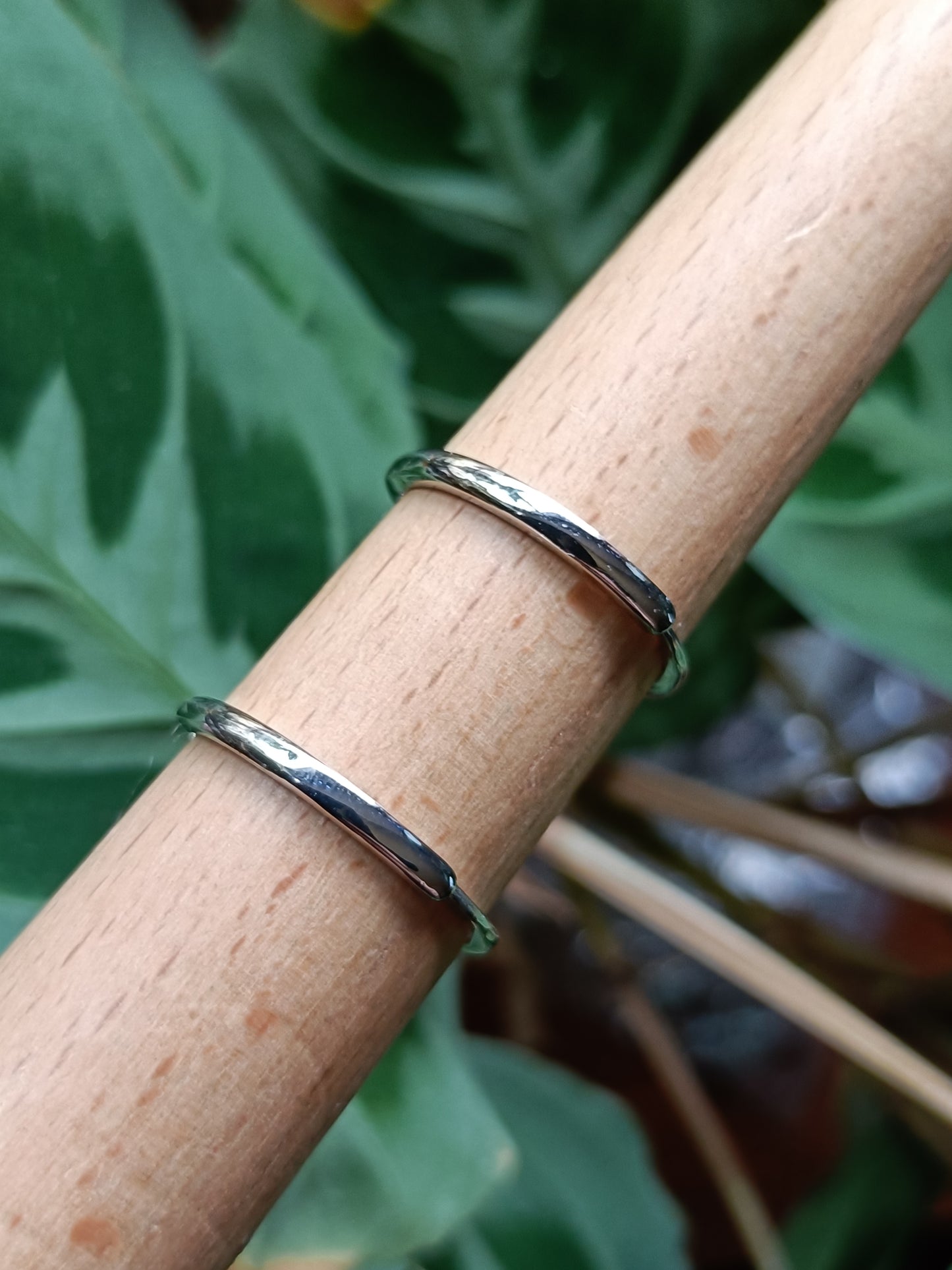 Four Stone Garnet Ring - Silver-Plated Copper