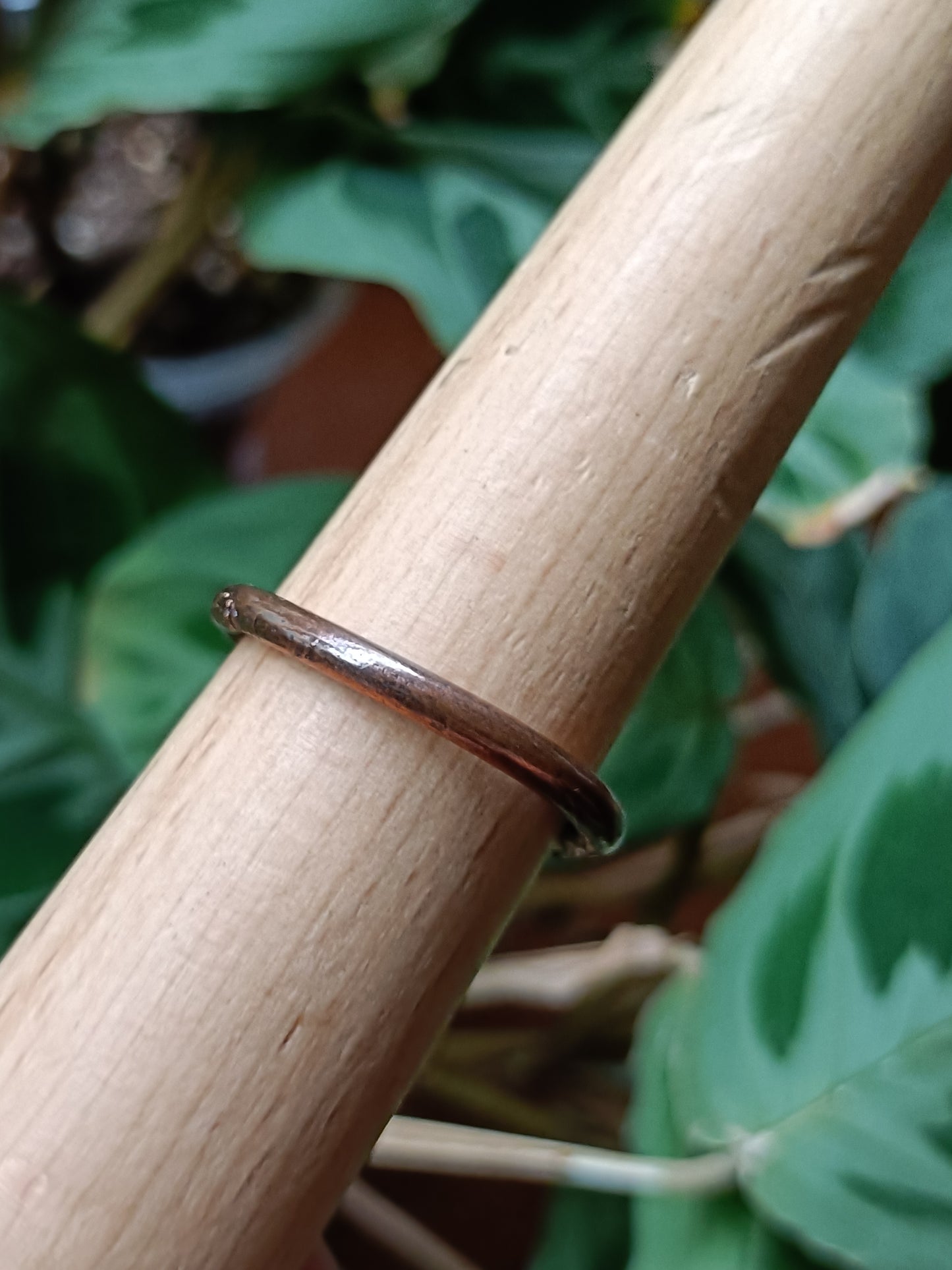 Amazonite Copper Electroformed Ring - Size US 13.5/ D 23mm