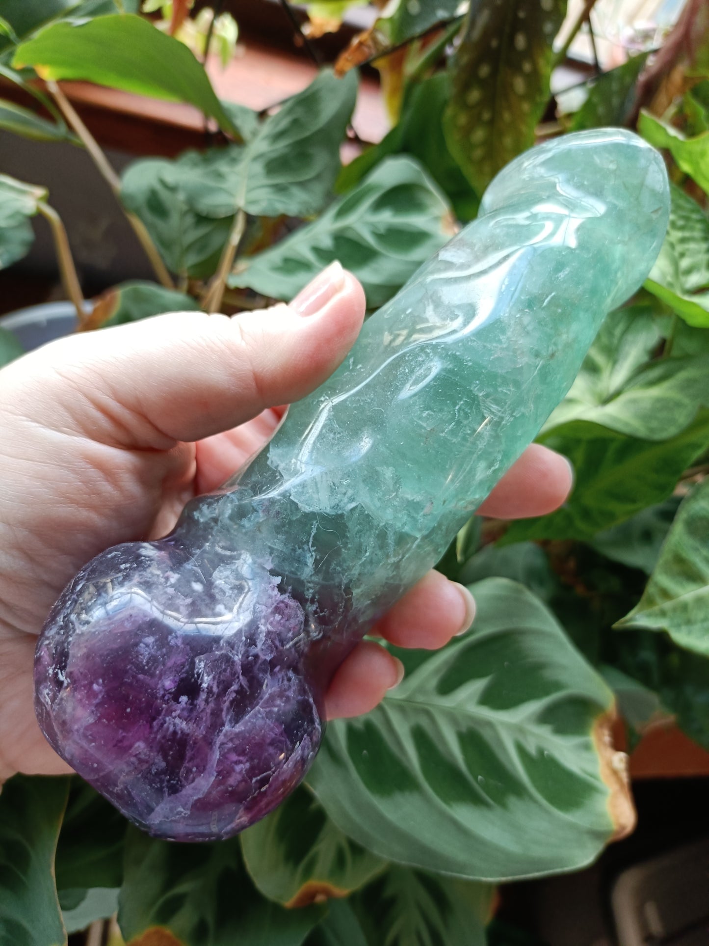 Rainbow Fluorite Ding Ding - 789g