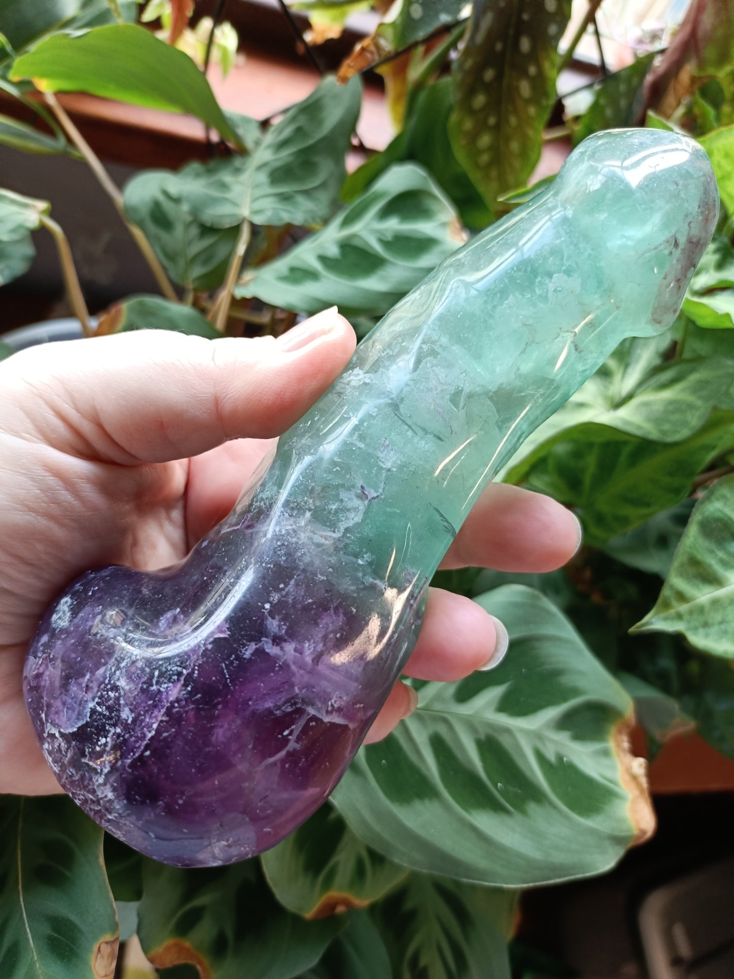 Rainbow Fluorite Ding Ding - 789g