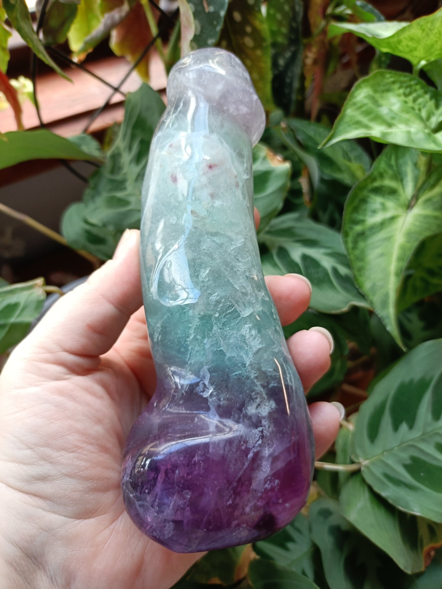 Rainbow Fluorite Ding Ding - 809g