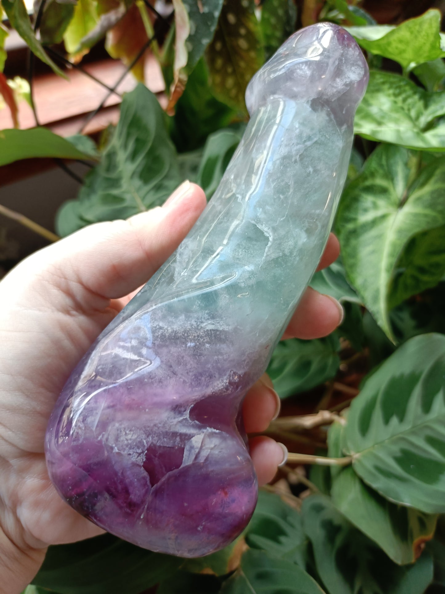 Rainbow Fluorite Ding Ding - 809g
