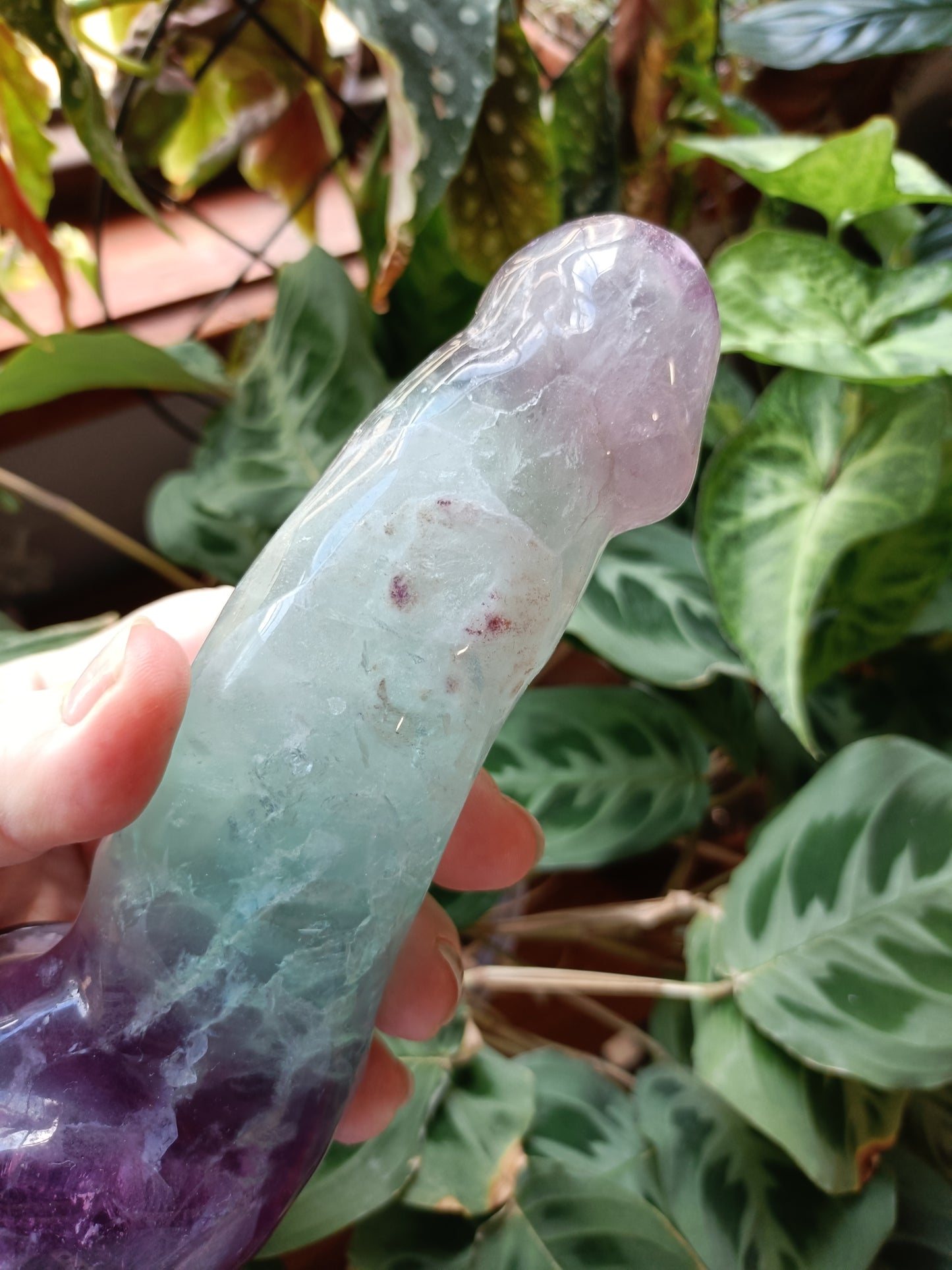 Rainbow Fluorite Ding Ding - 809g