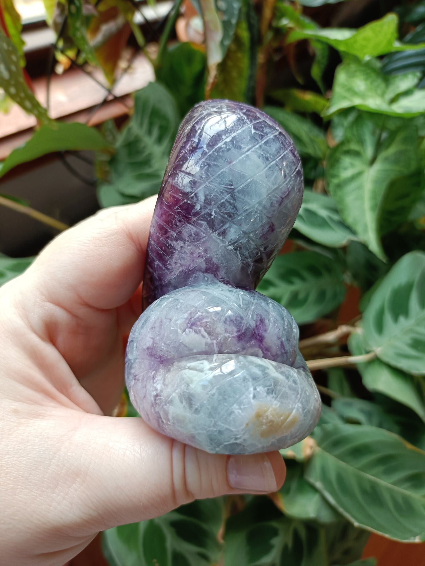 Rainbow Fluorite Cobra - 388g