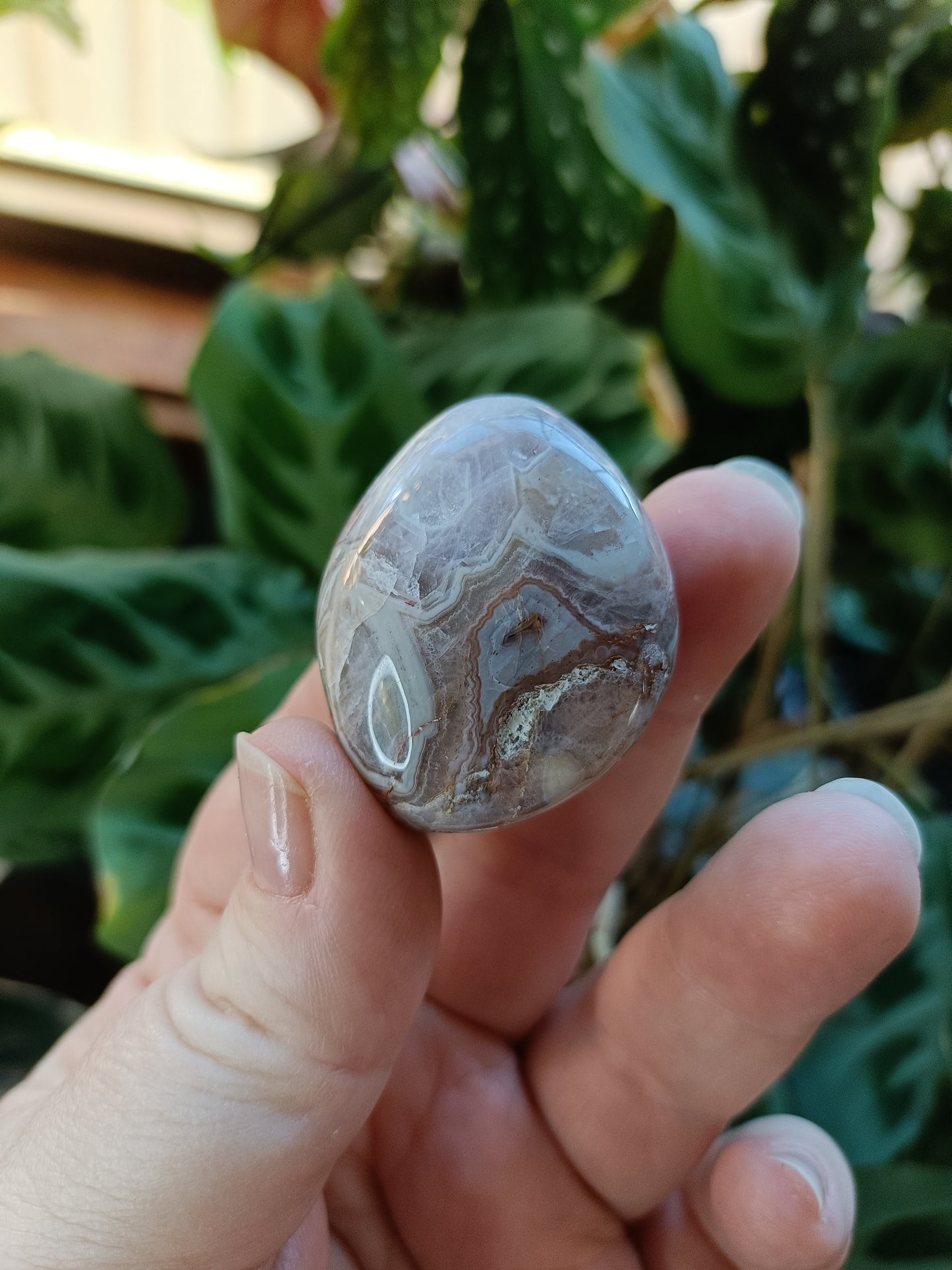Large Amethyst & Mexican Lace Agate Tumbles - 30-50g
