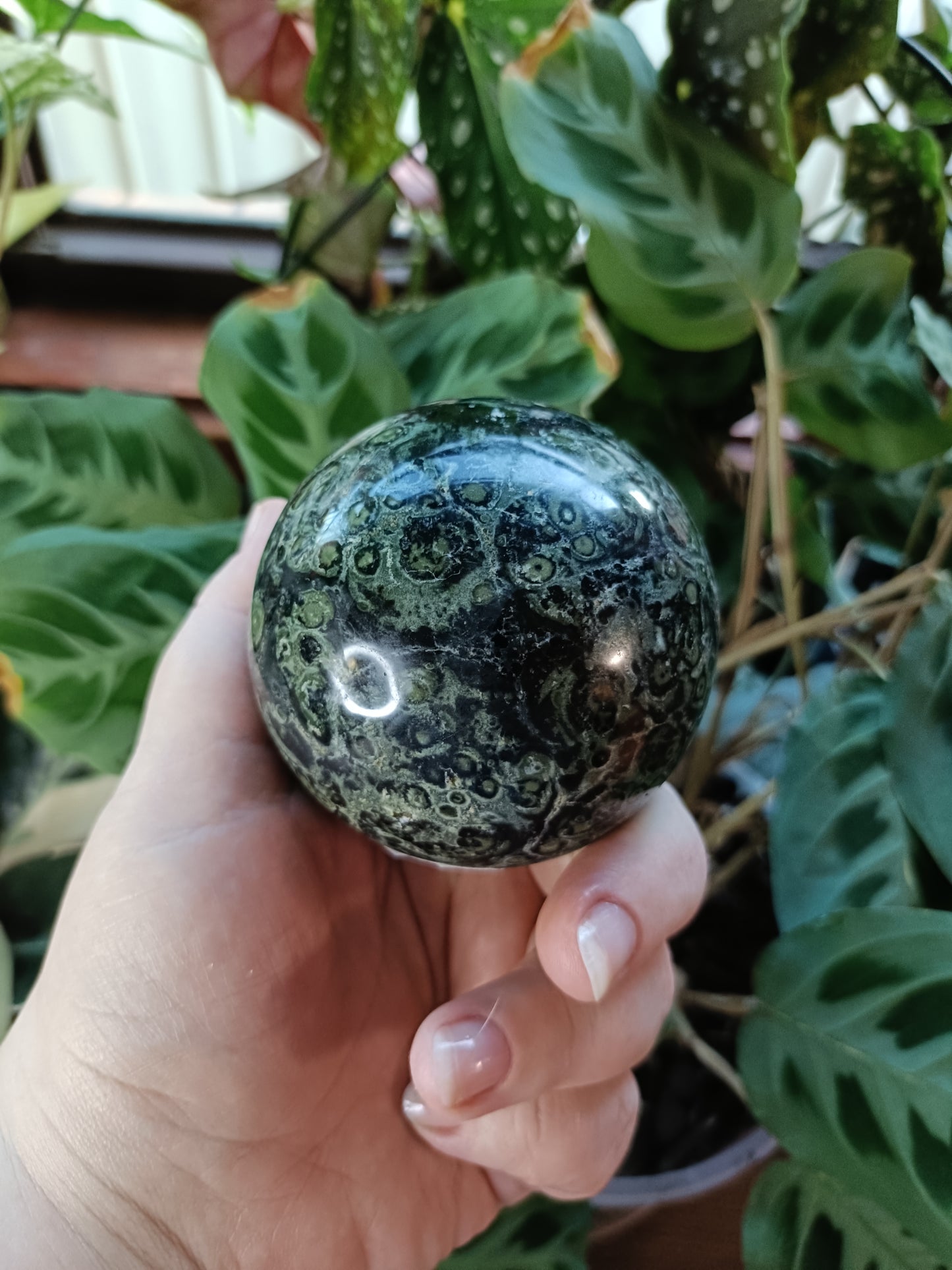 Kambaba Jasper Sphere - 598g