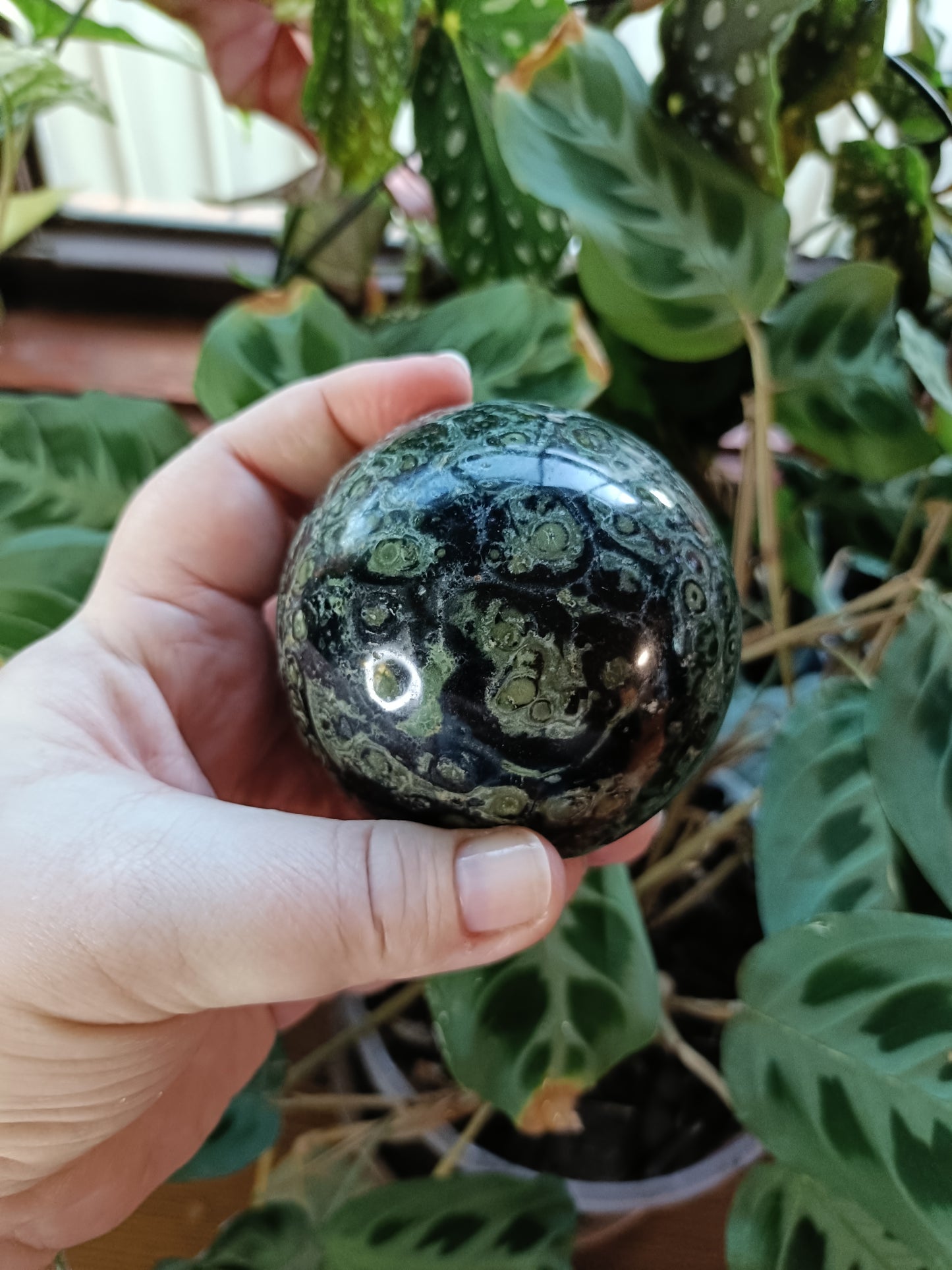 Kambaba Jasper Sphere - 598g