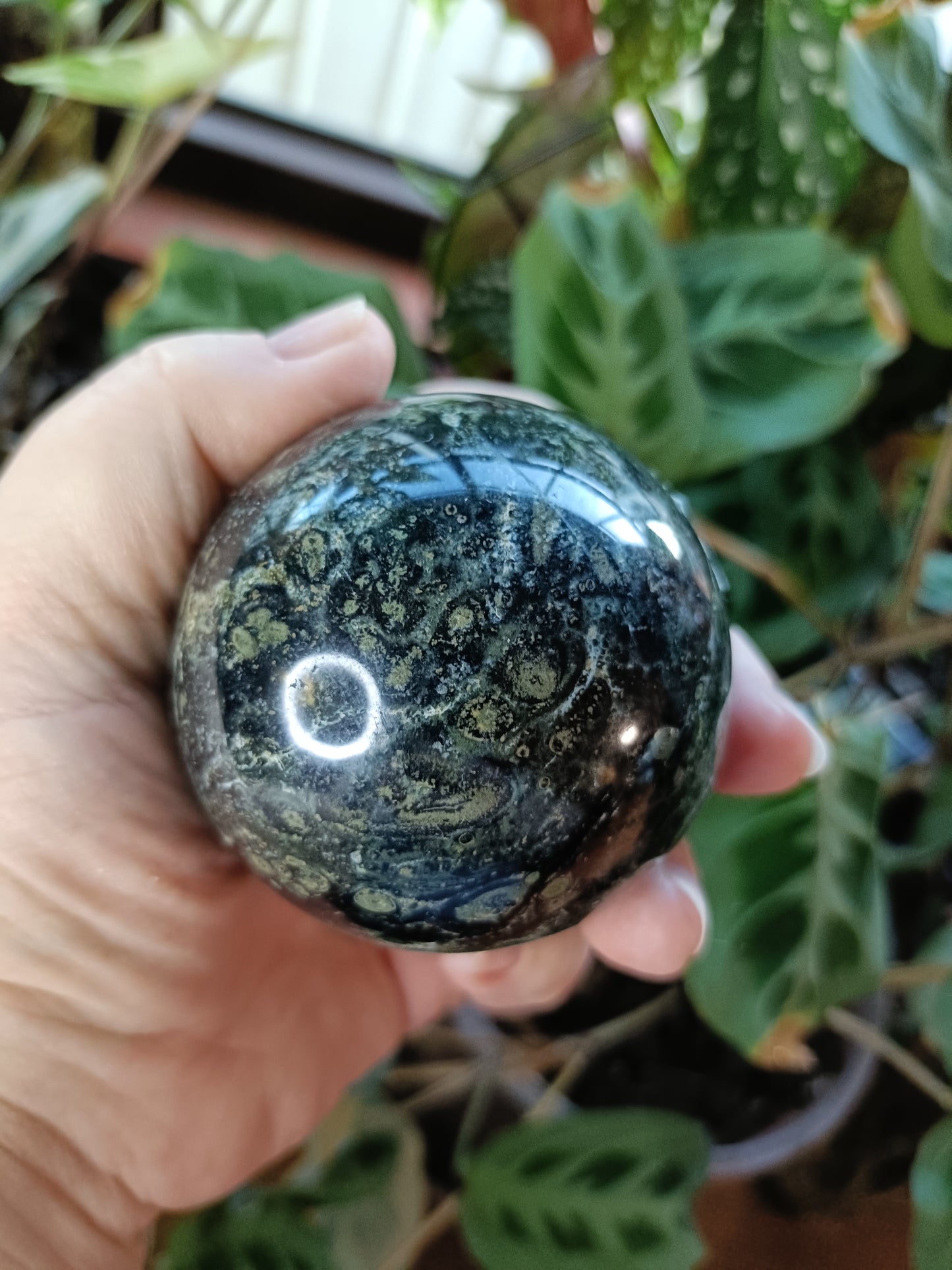 Kambaba Jasper Sphere - 432g