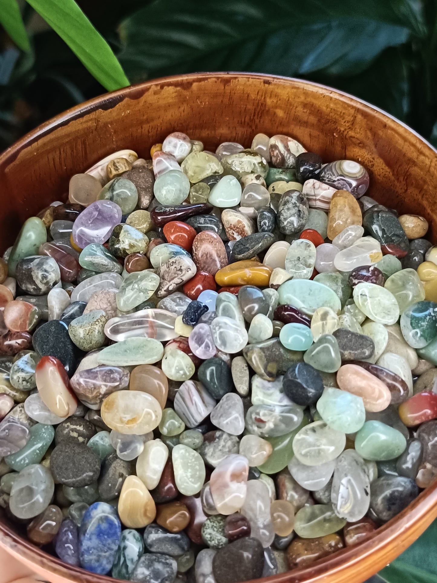 Mixed Material Polished Gemstone Chips - 50g
