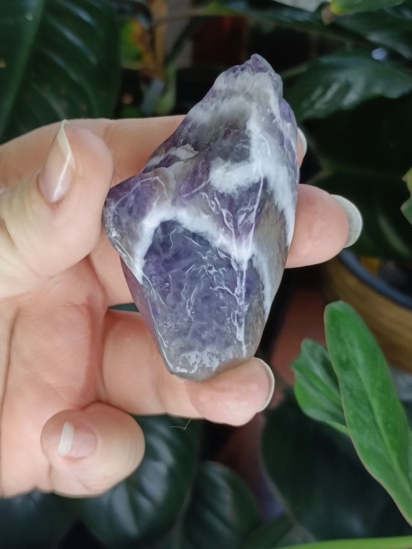 Chevron Amethyst Rough Points - 30-120g