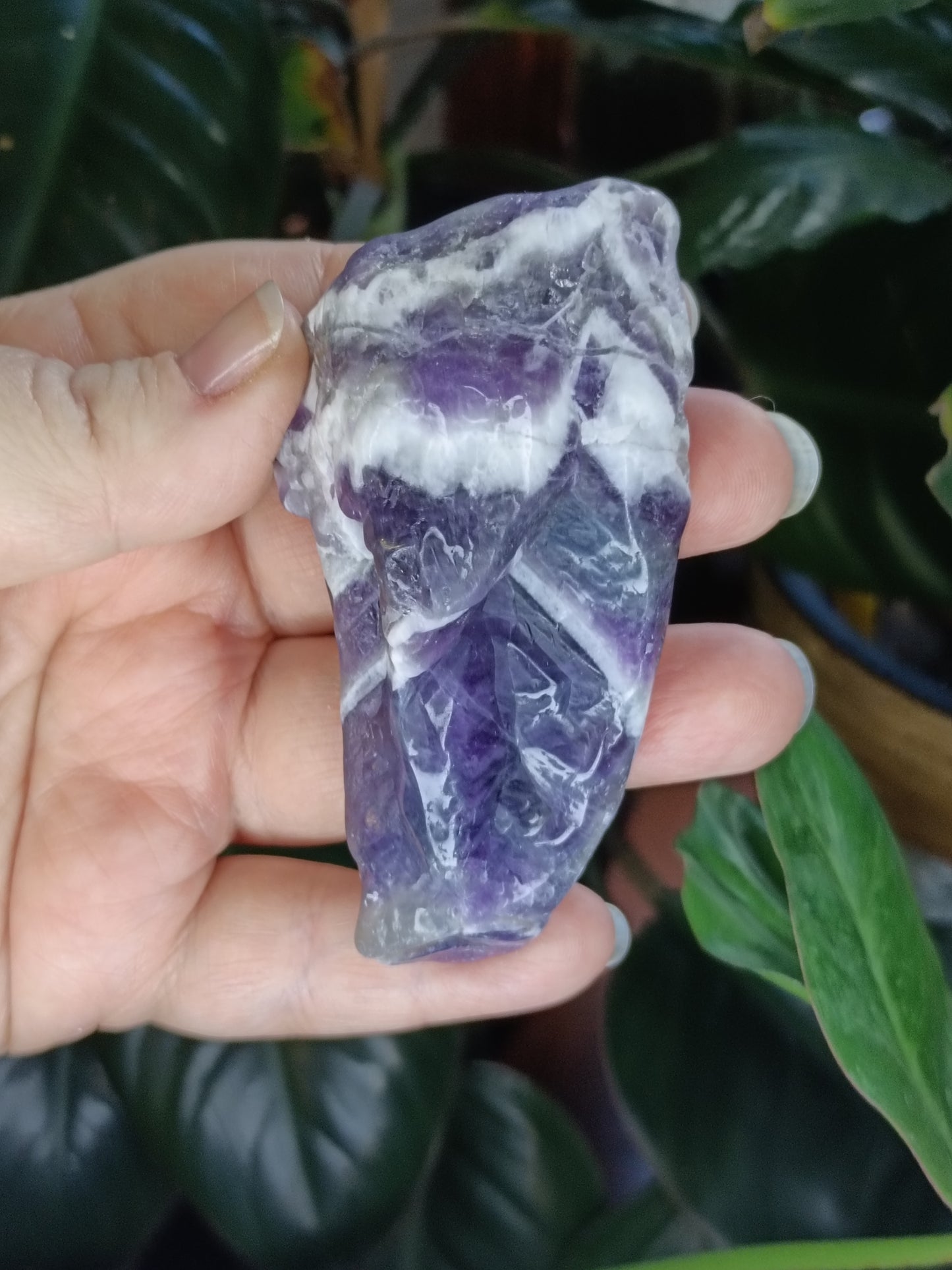 Chevron Amethyst Rough Points - 30-120g