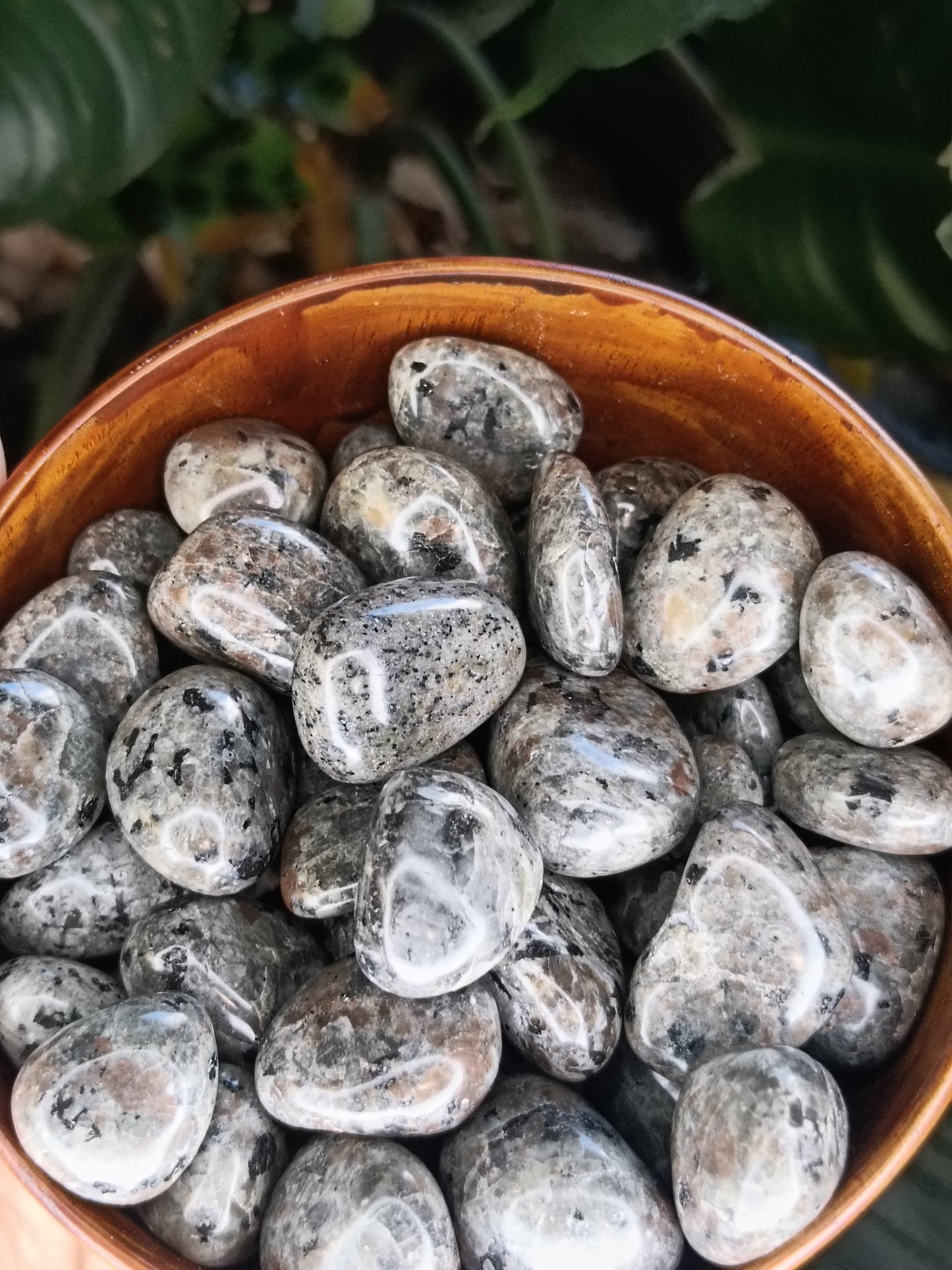 Sodalite & Syenite 'Emberlite/Yooperlite' SML Tumbles - 50g