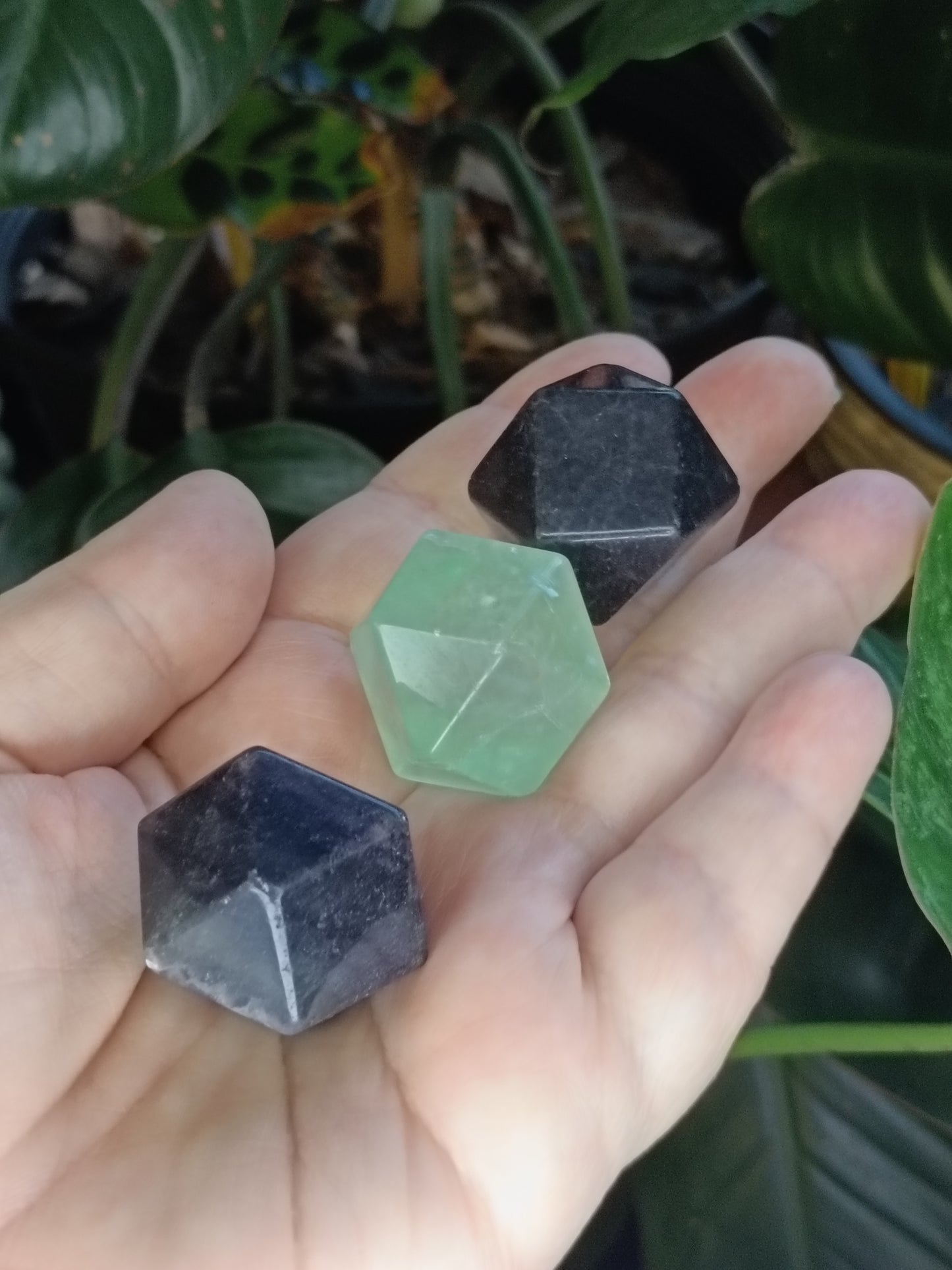 Mixed Fluorite Polygon Dice - 10-20g