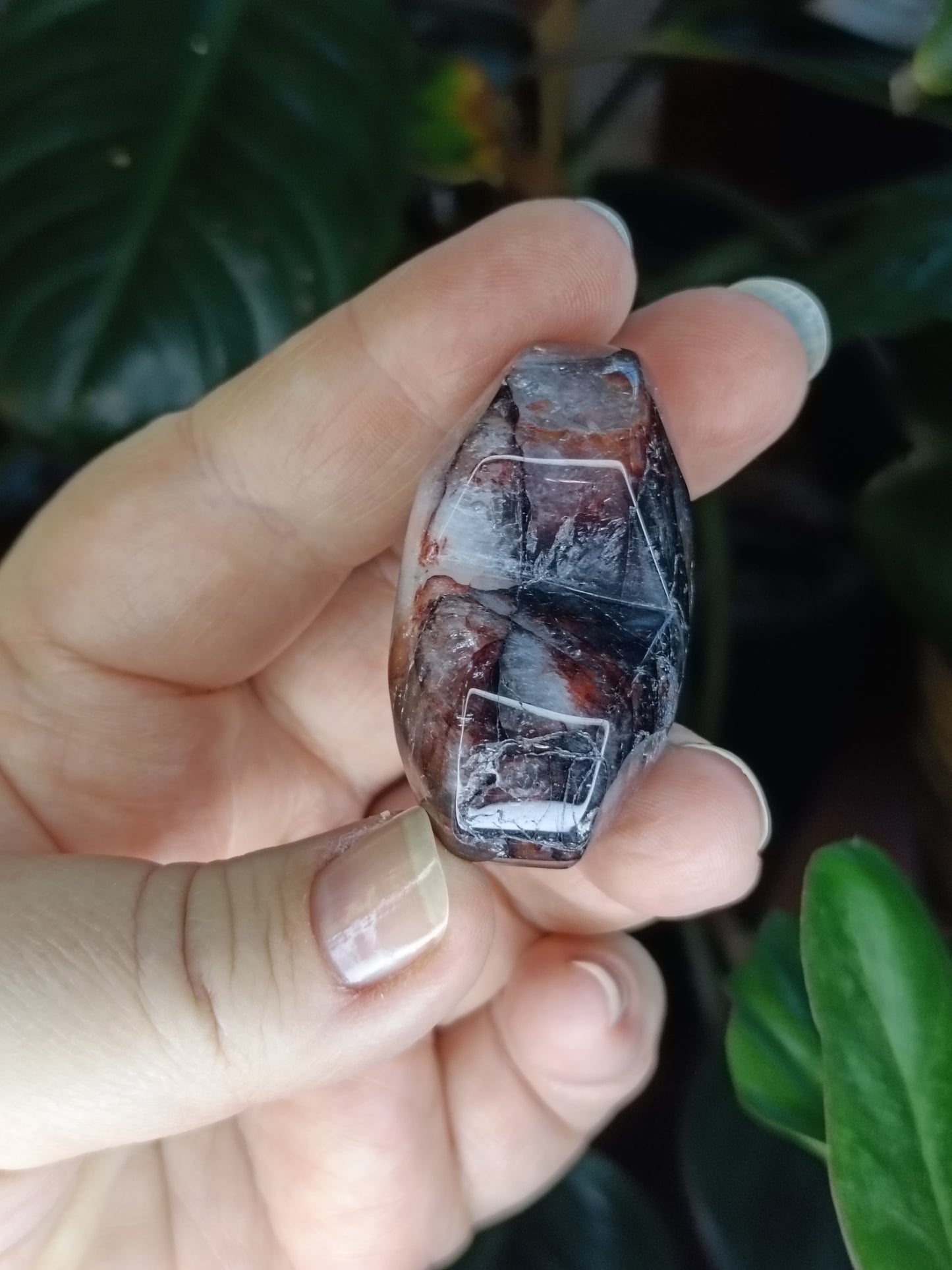 Fire 'Hematoid' Quartz Mini Heart - 65g