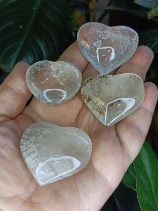 Clear Quartz Mini Hearts - 30-60g