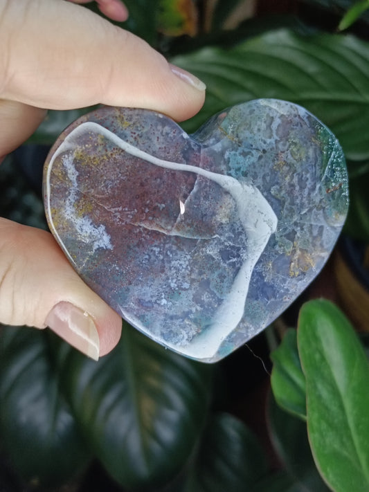 Moss Agate Heart - 109g