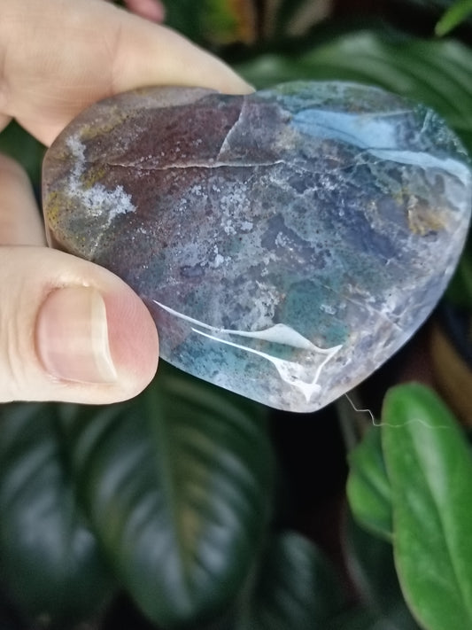 Moss Agate Heart - 109g