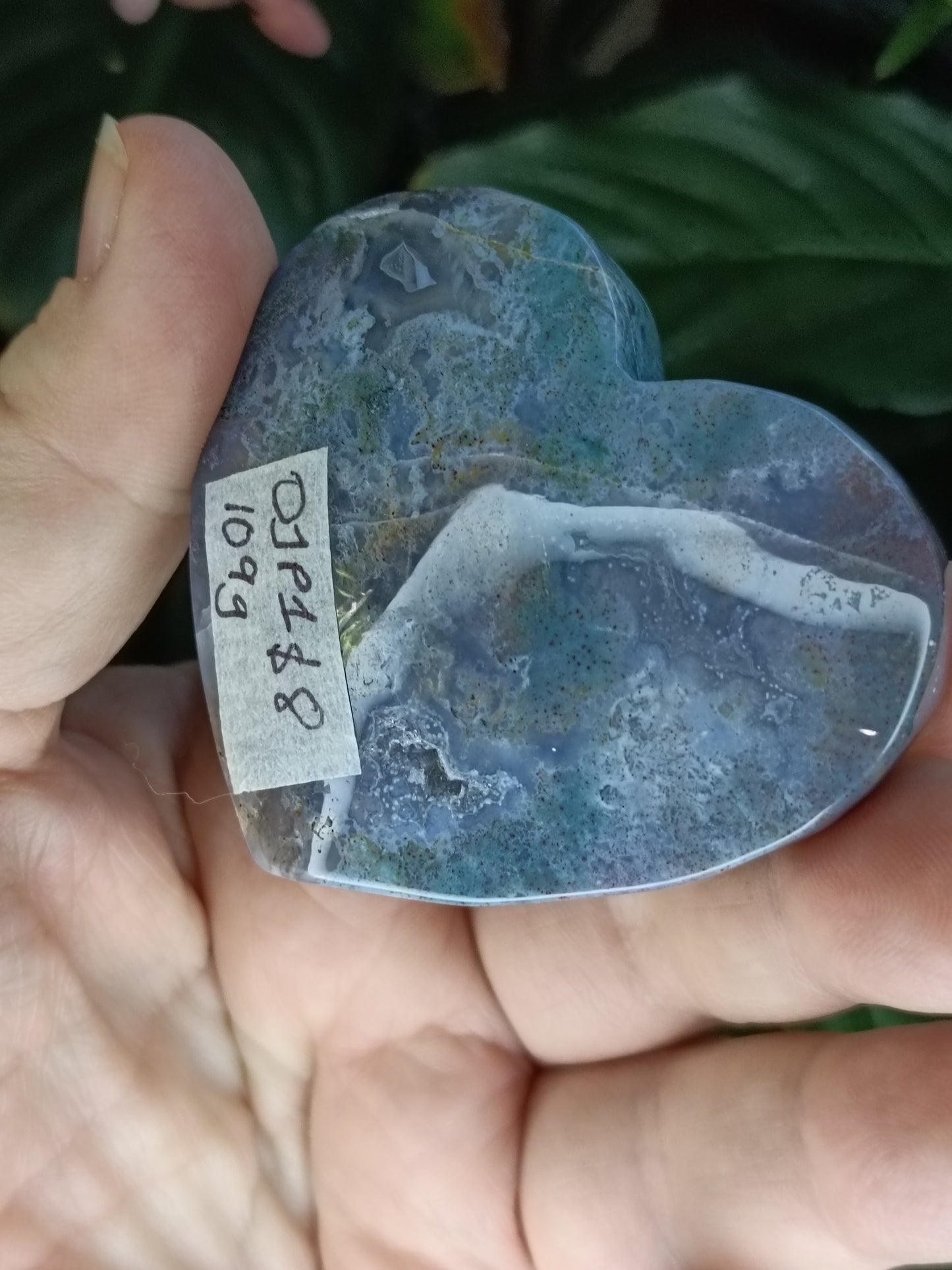 Moss Agate Heart - 109g