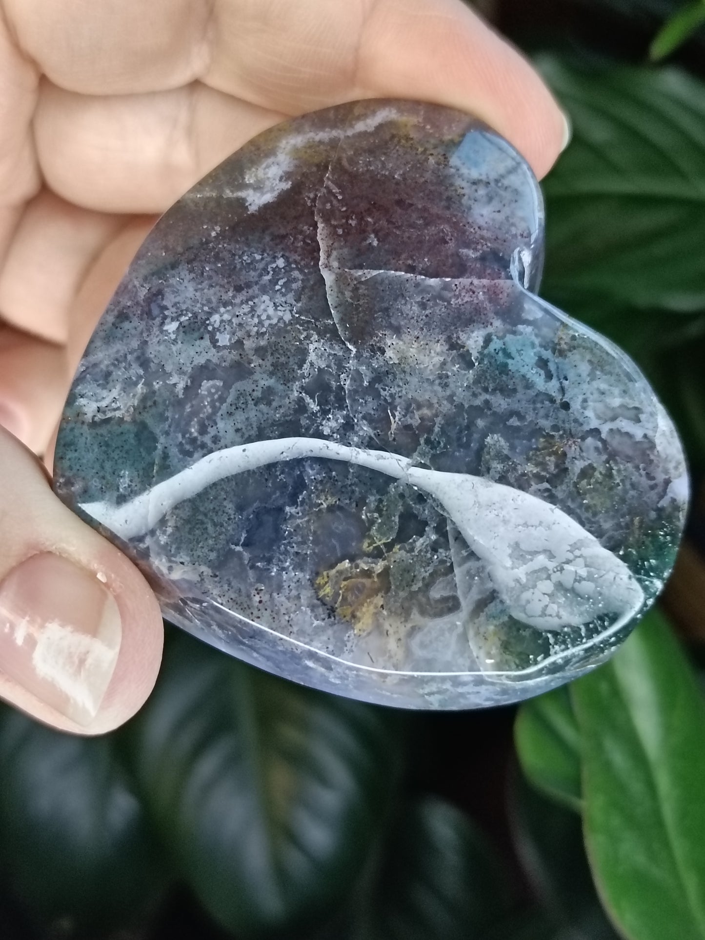 Moss Agate Heart - 109g