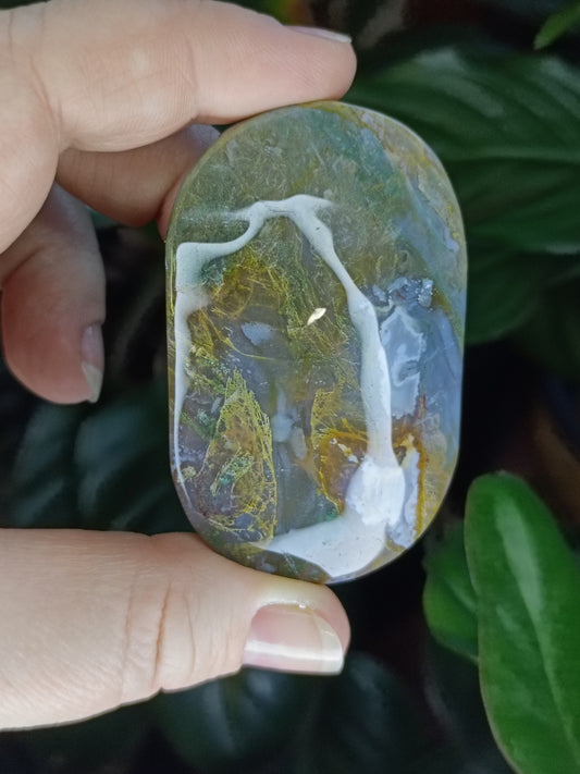 Moss Agate Palmstone - 97g
