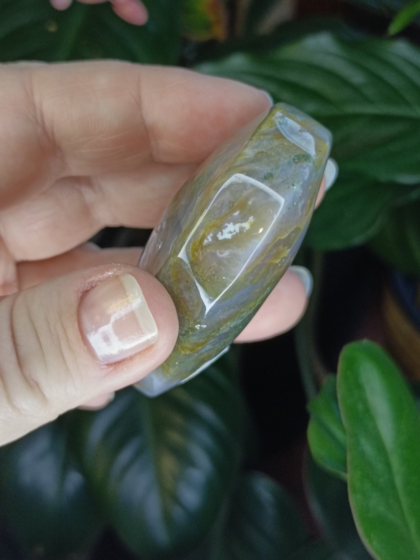 Moss Agate Palmstone - 97g
