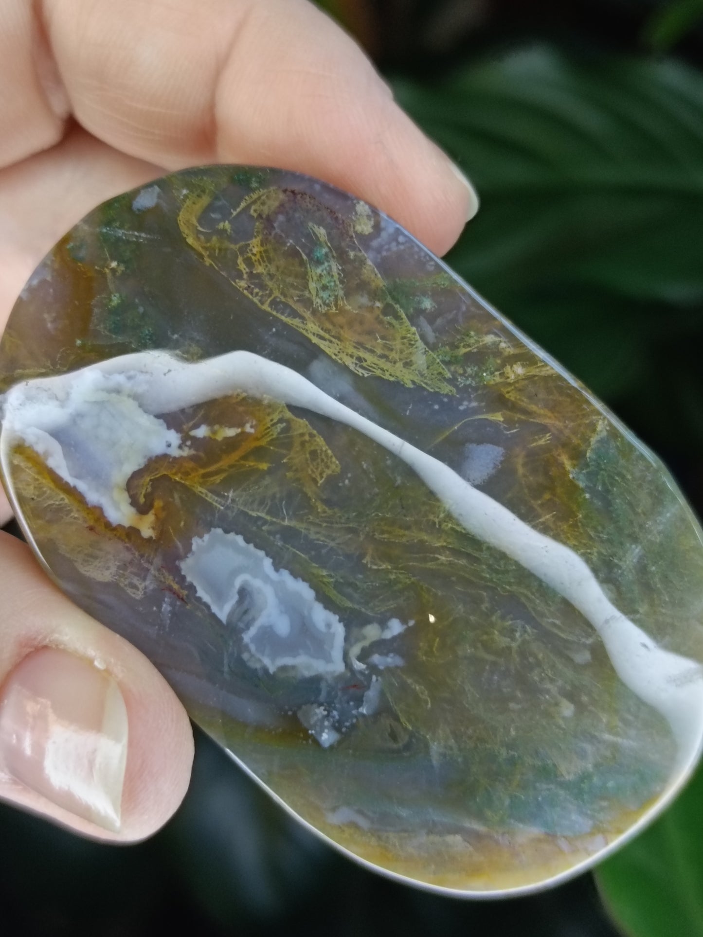 Moss Agate Palmstone - 97g