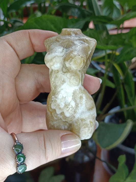 Amber Calcite Goddess Body - 130g