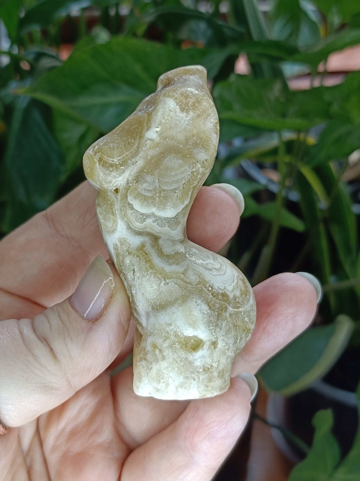 Amber Calcite Goddess Body - 130g