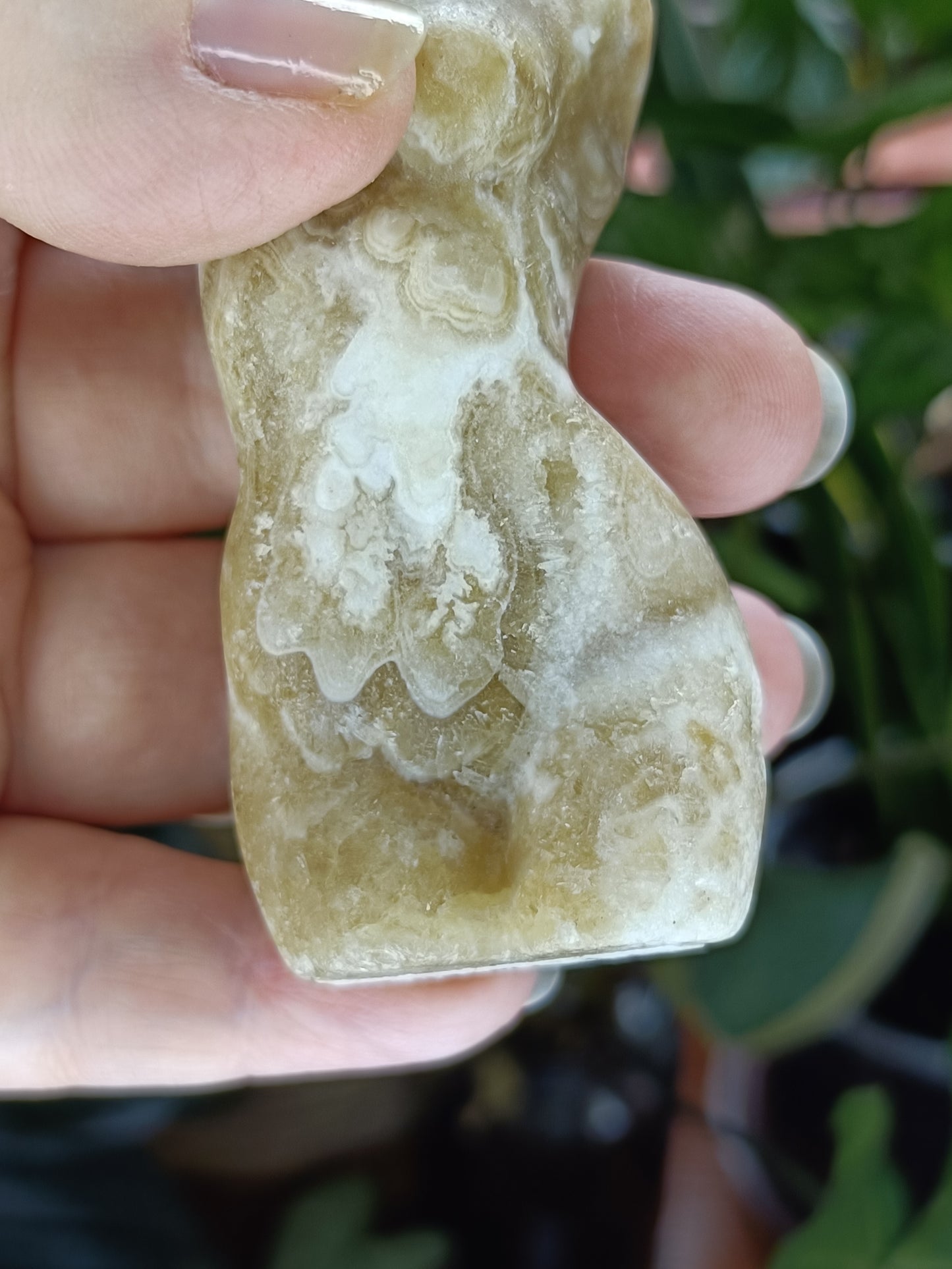 Amber Calcite Goddess Body - 130g