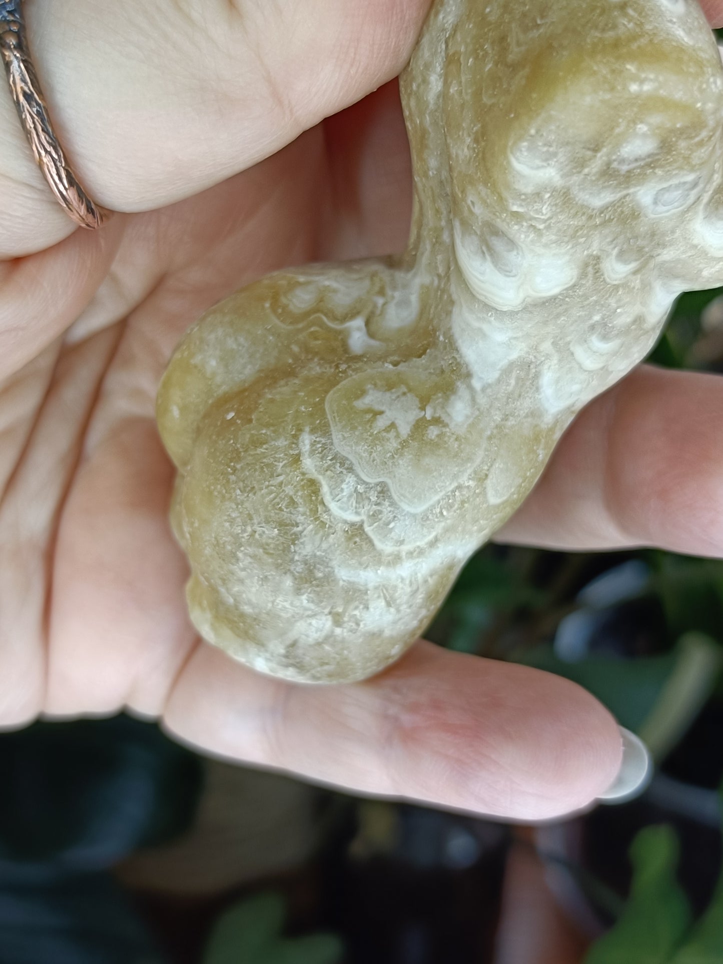 Amber Calcite Goddess Body - 130g