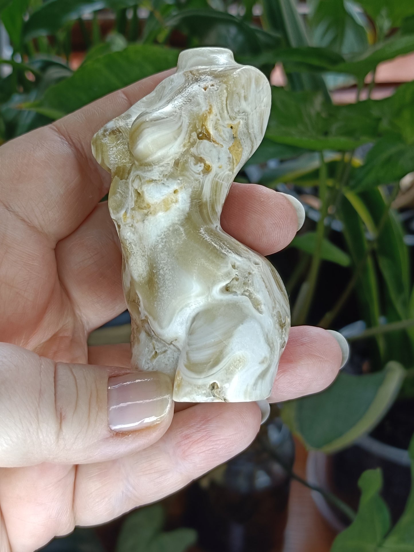 Amber Calcite Goddess Body - 130g