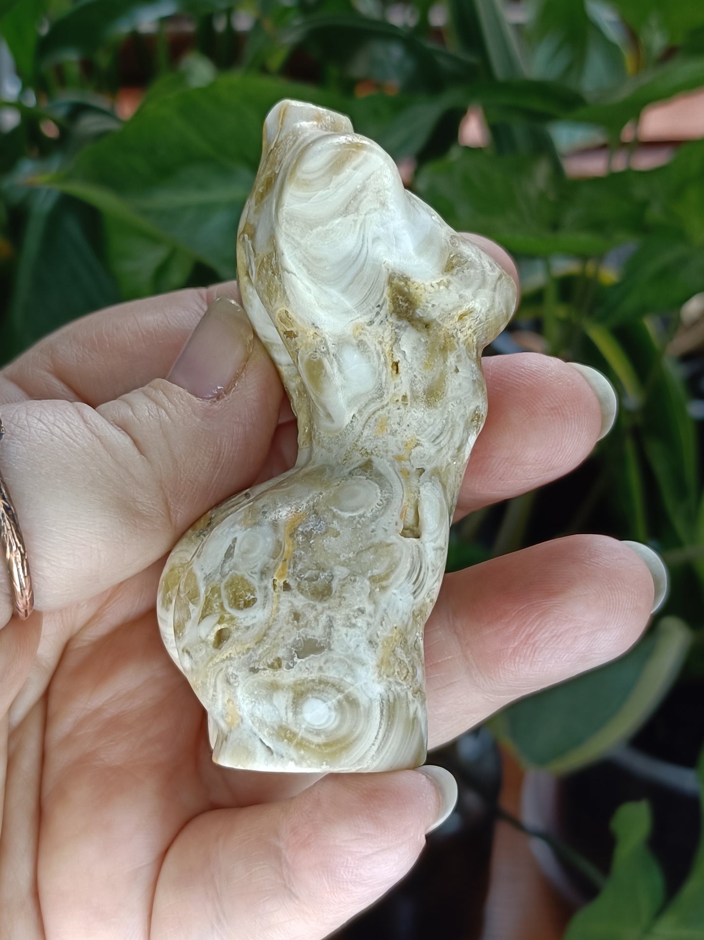 Amber Calcite Goddess Body - 130g