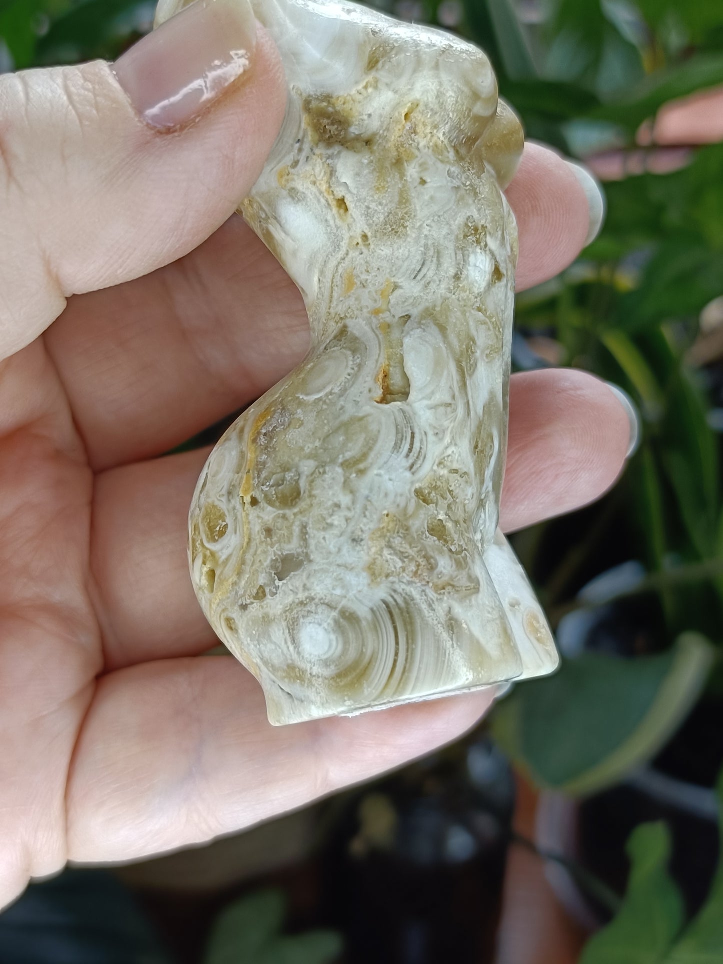 Amber Calcite Goddess Body - 130g