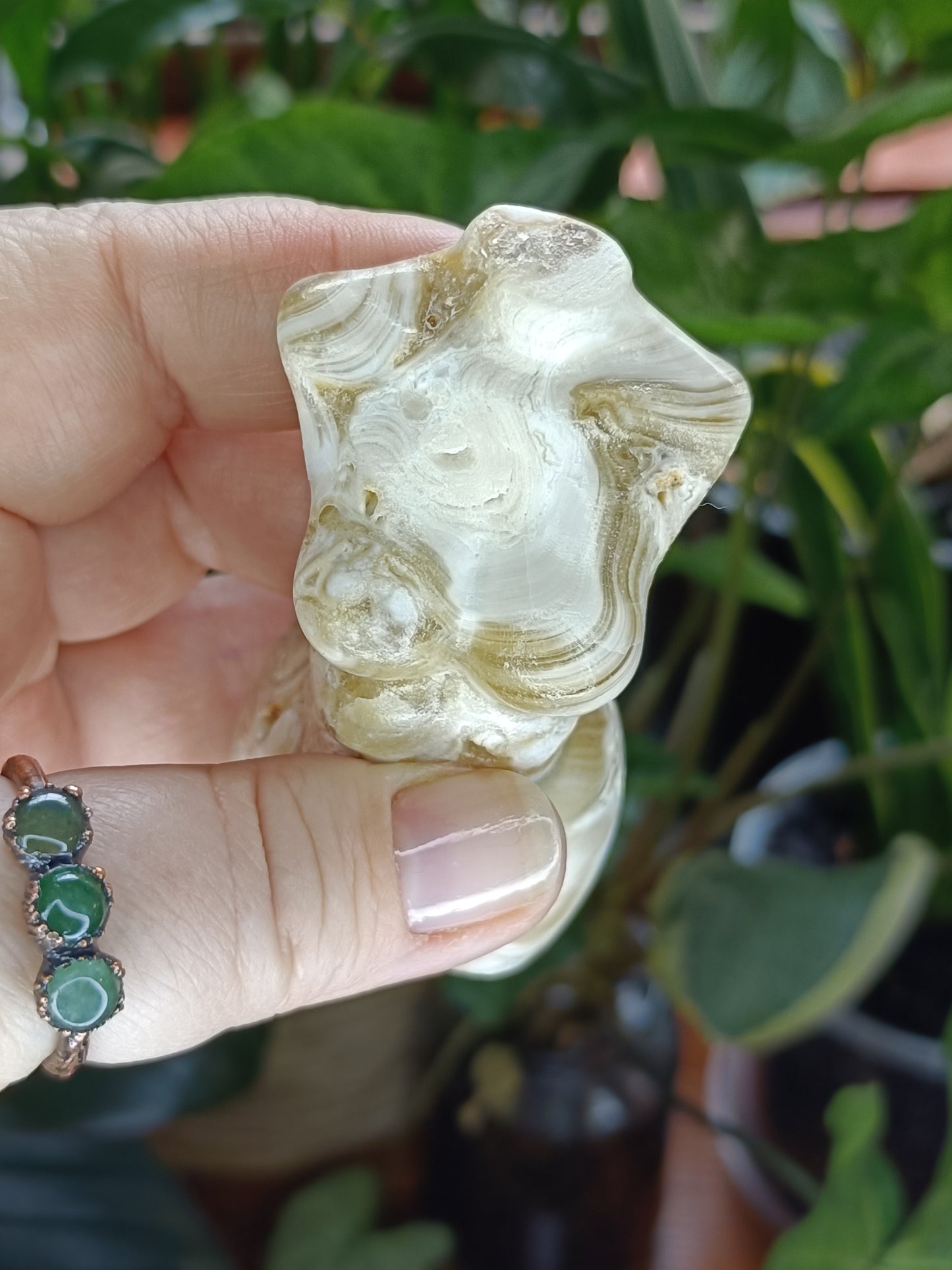 Amber Calcite Goddess Body - 130g