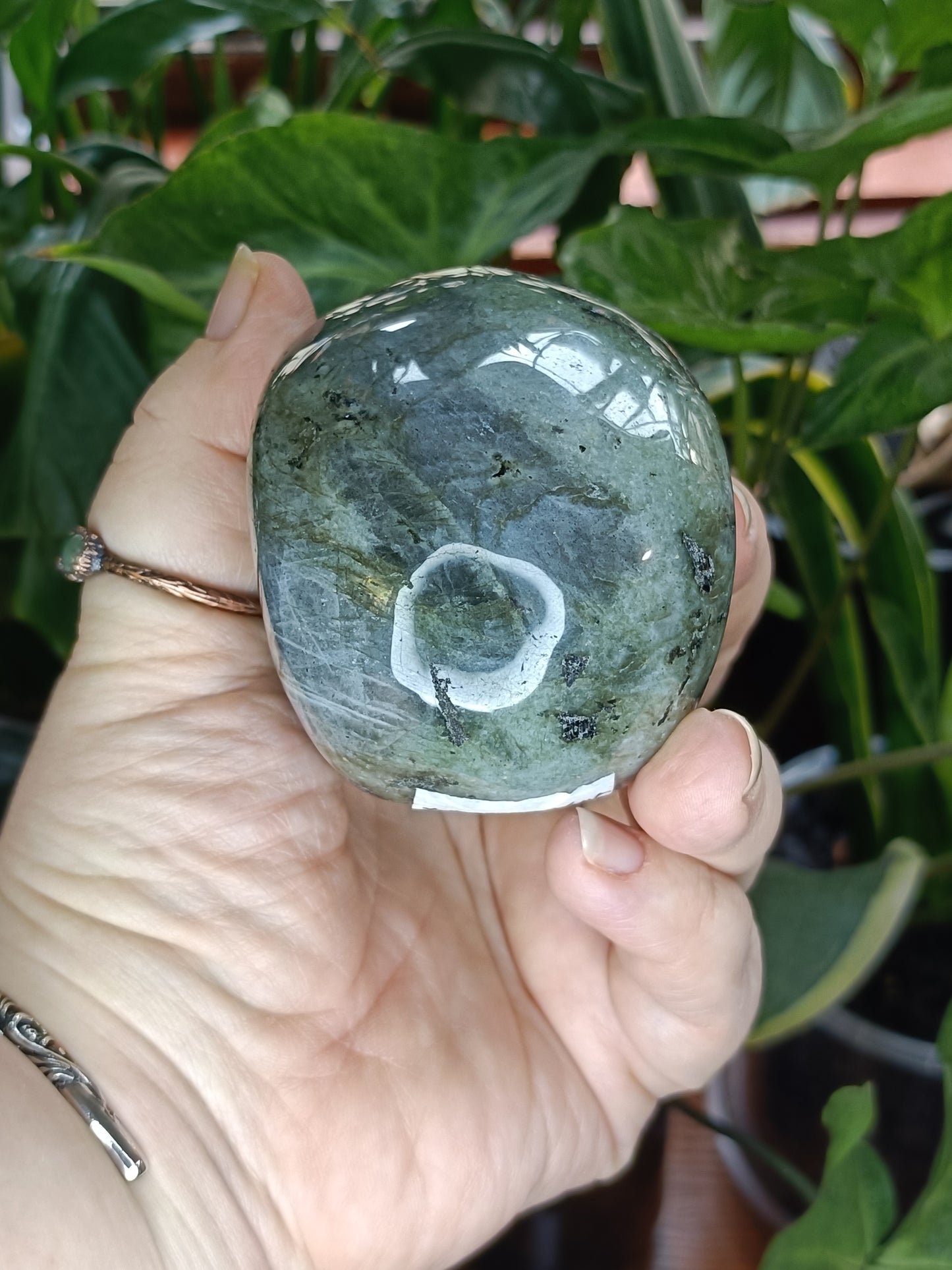 Labradorite Skull Carving - 467g