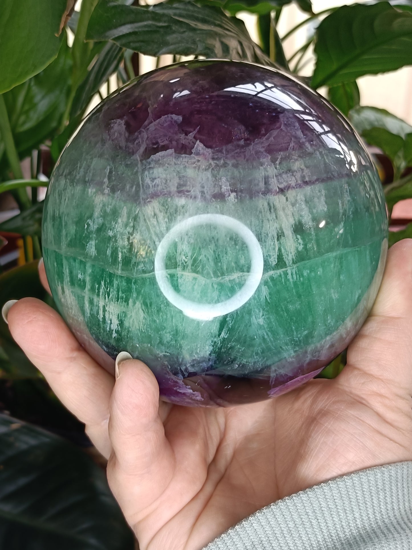 LARGE Rainbow Fluorite Sphere - 2624g