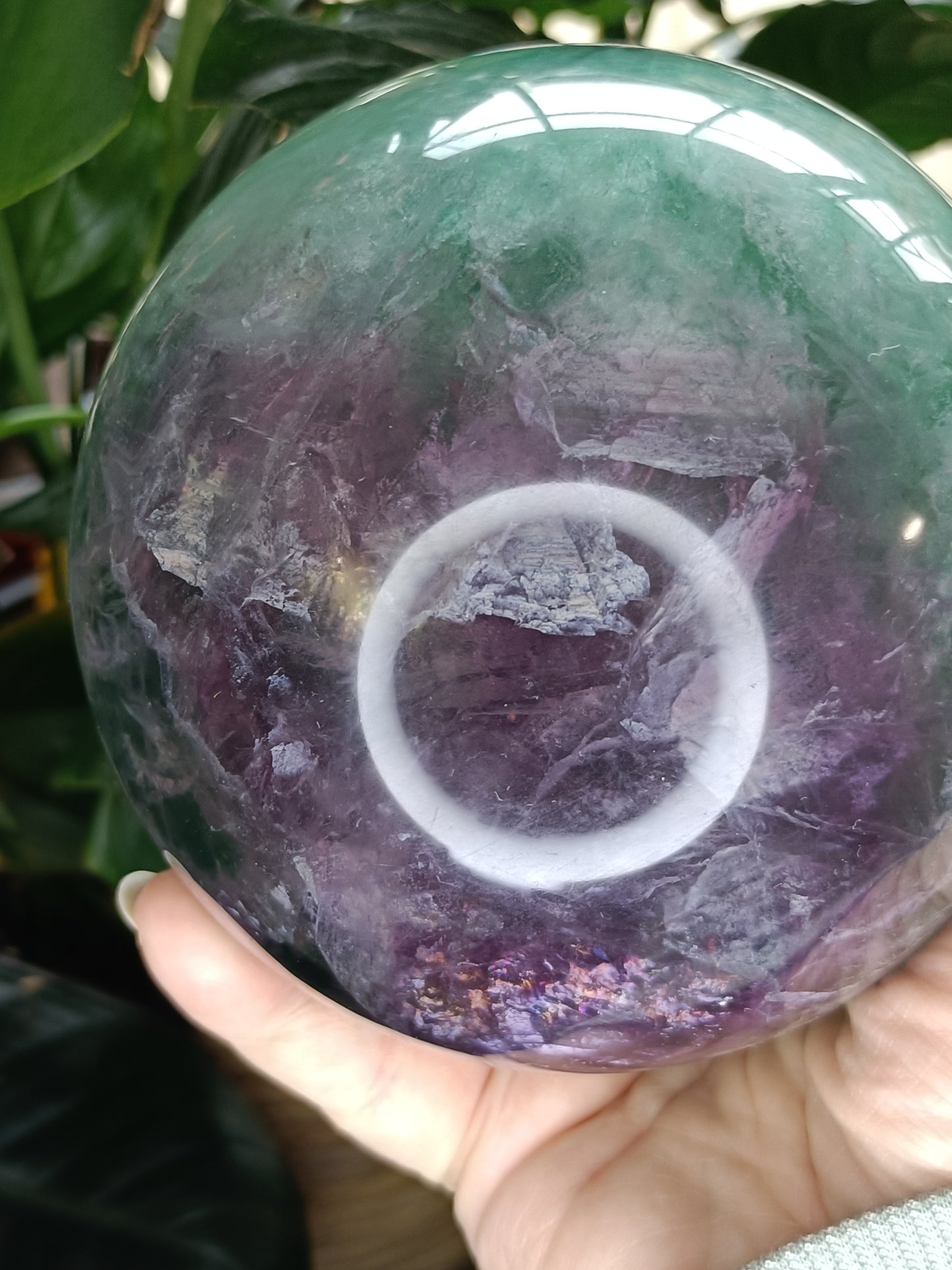 LARGE Rainbow Fluorite Sphere - 2624g