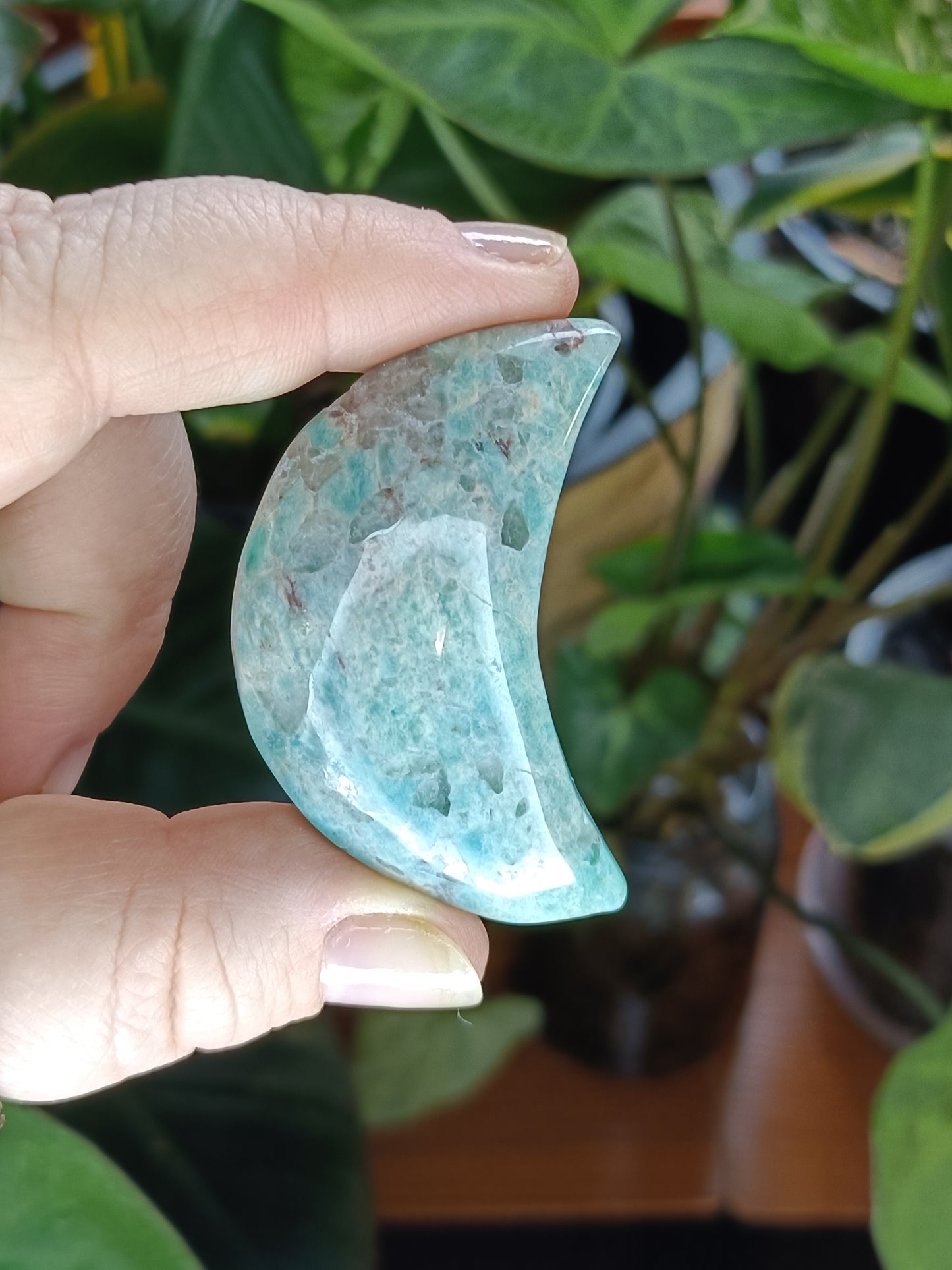 Amazonite Moon Mini Carvings - 15-45g